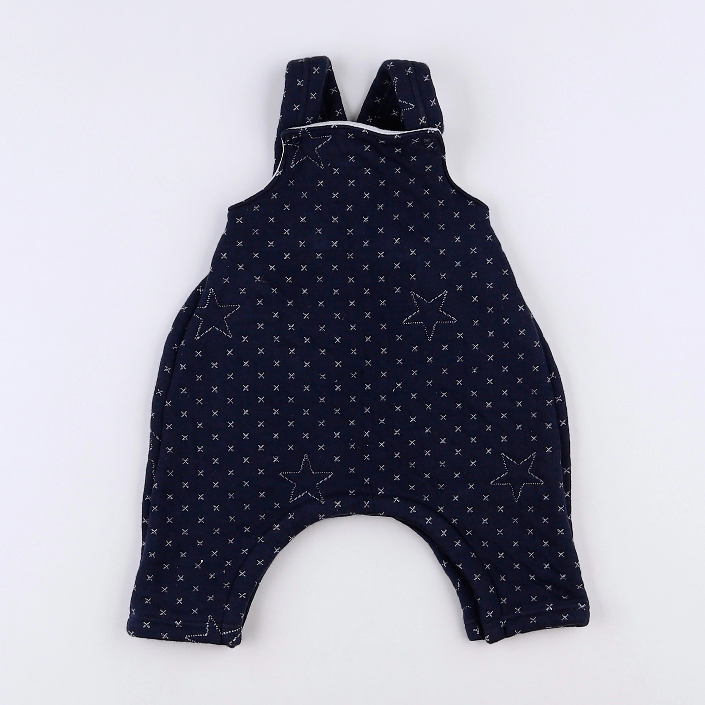 Petit Bateau - salopette bleu - 1 mois