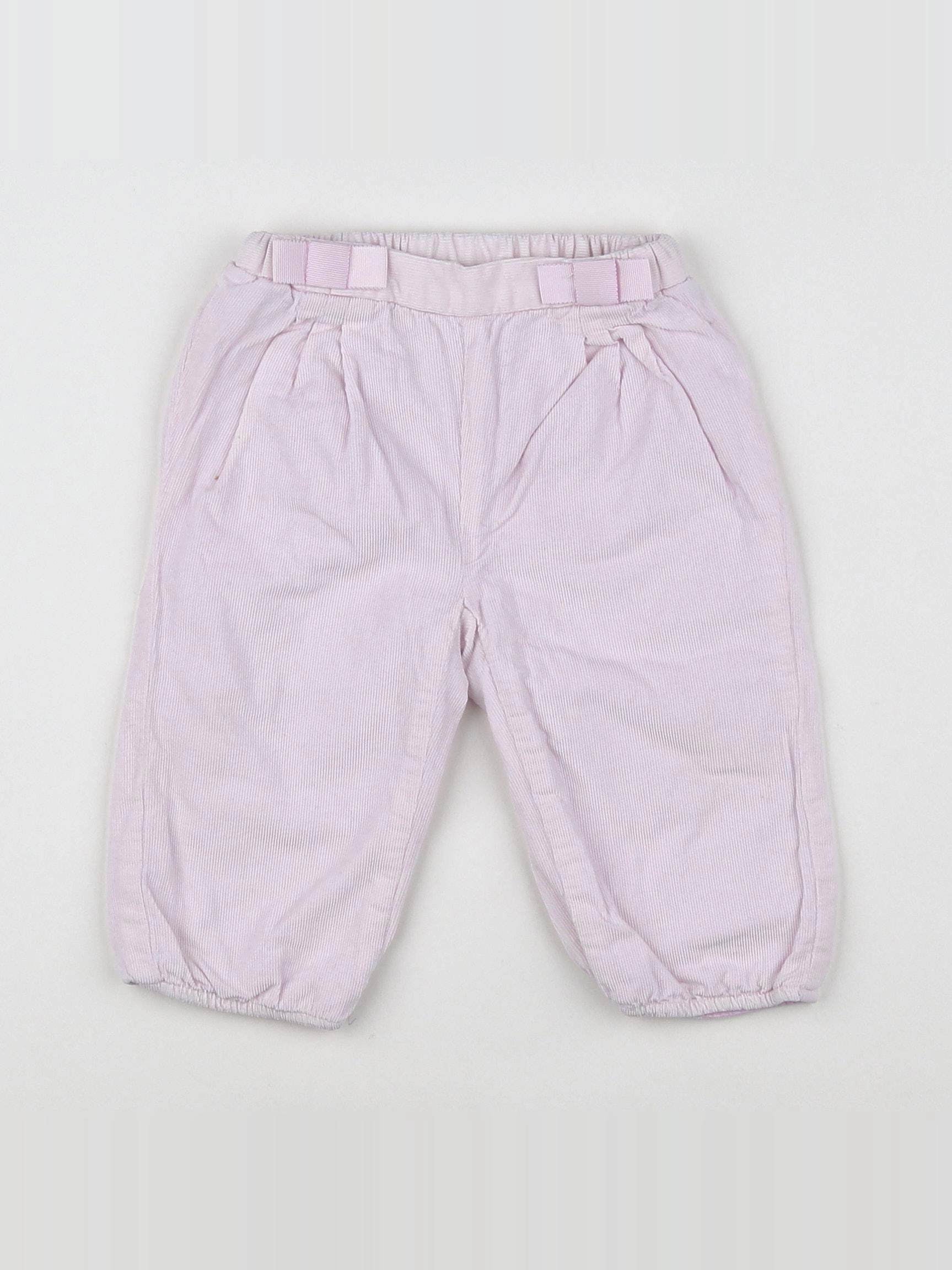 Jacadi - pantalon rose - 12 mois