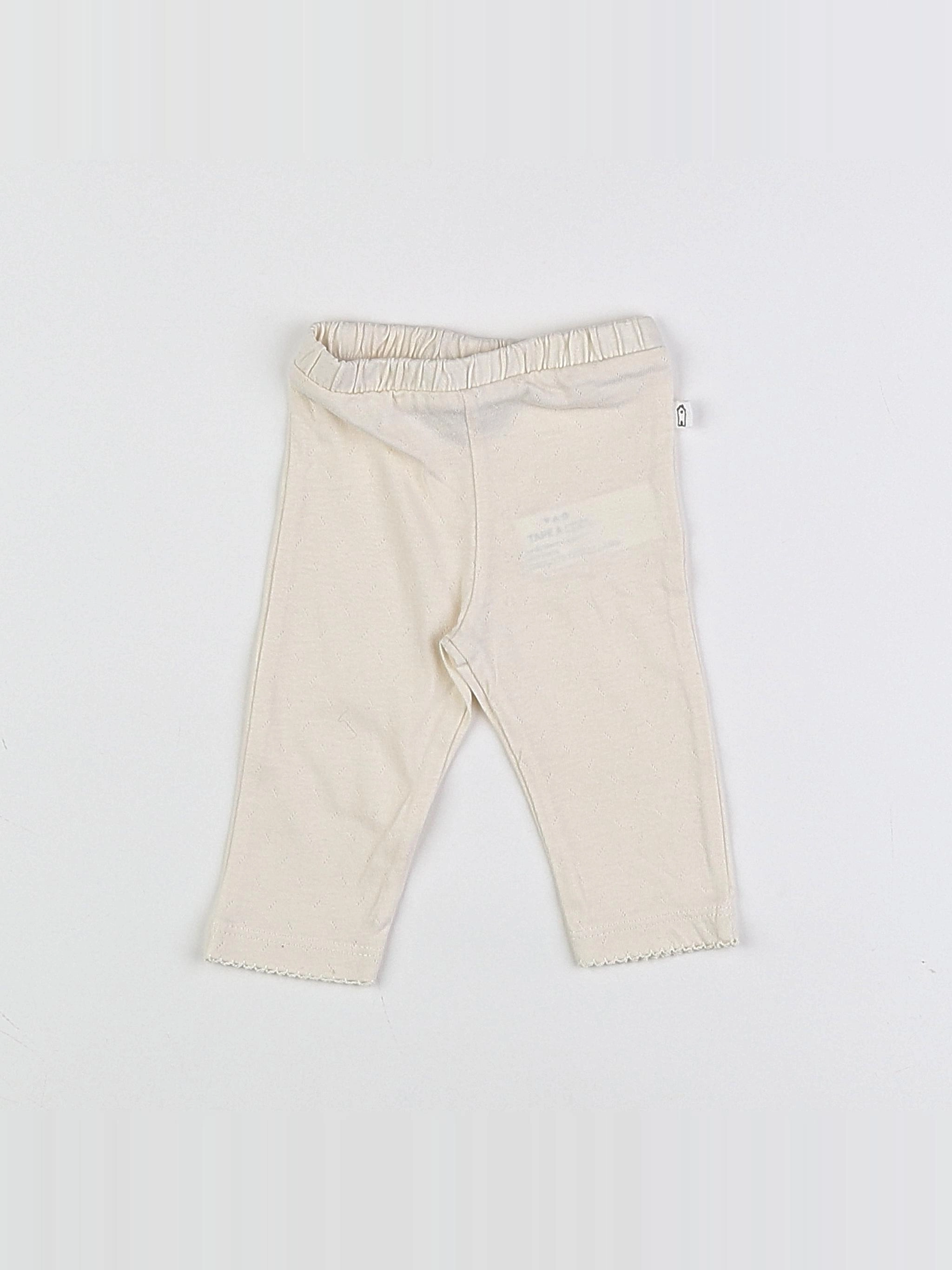 Tape à l'oeil - legging beige - 3 mois