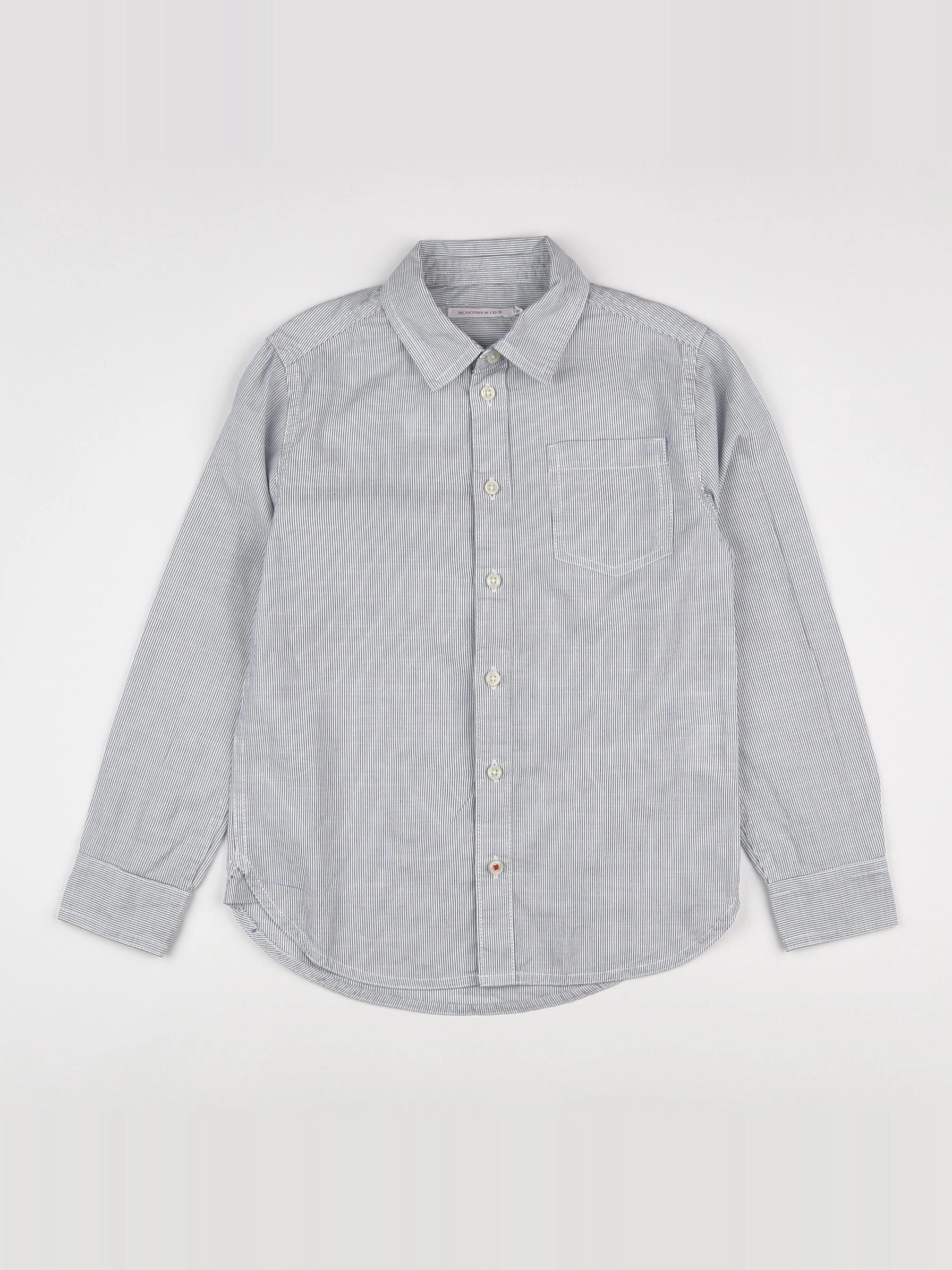 Monoprix - chemise bleu - 8 ans