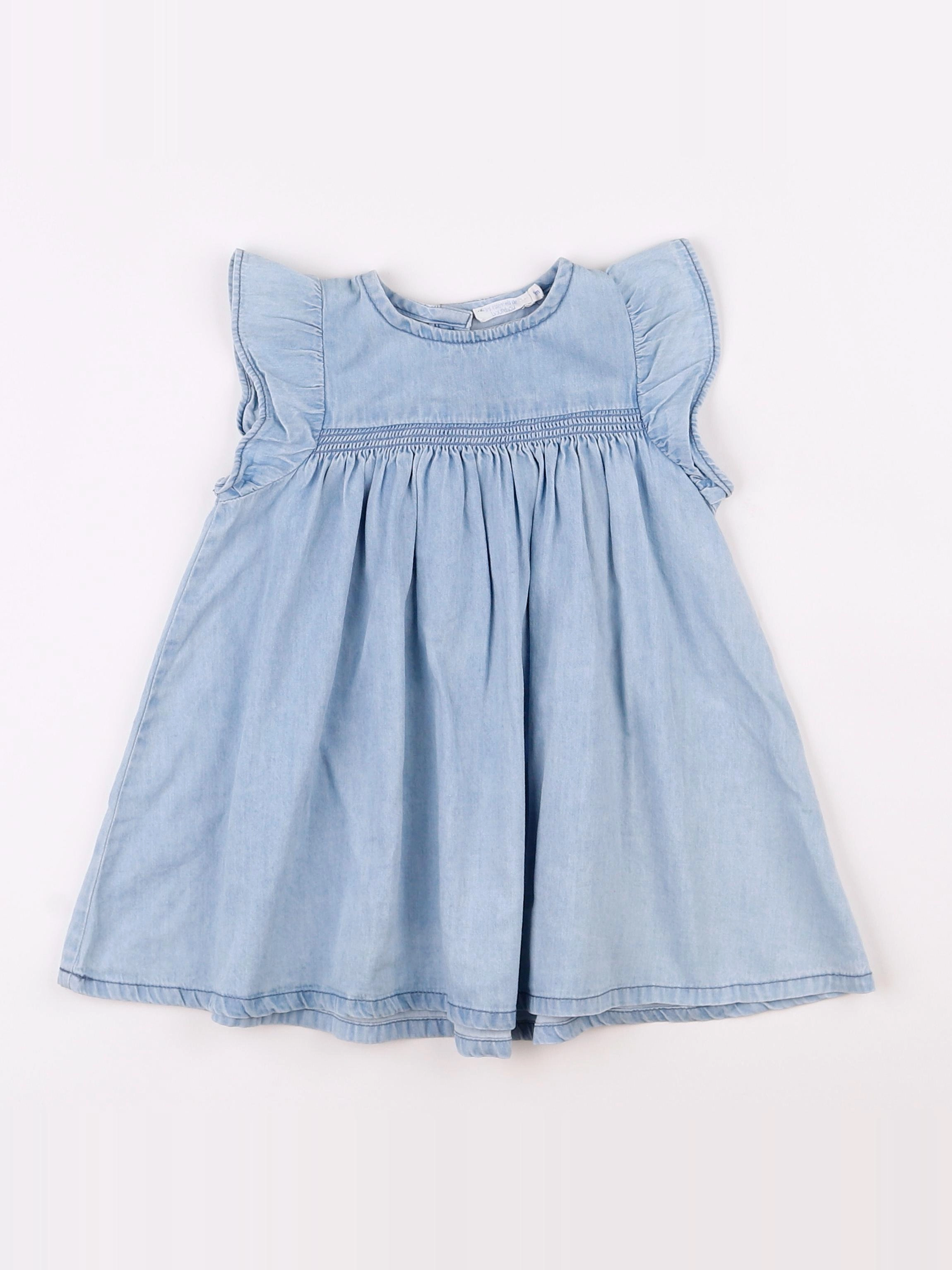Boutchou - robe bleu - 9 mois