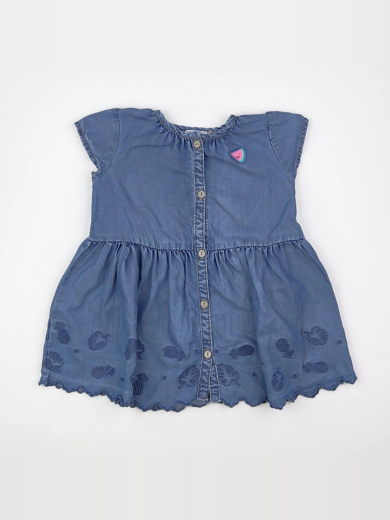 Catimini - robe bleu - 12 mois