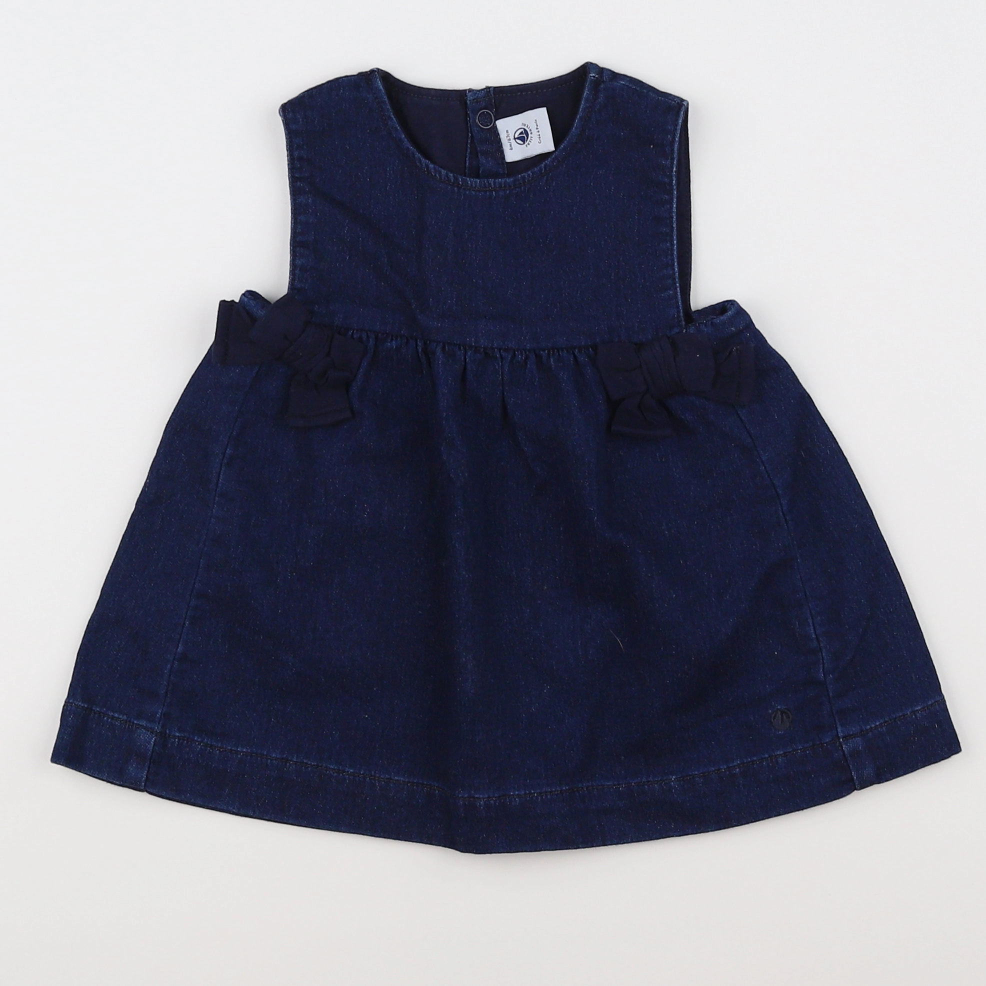 Petit Bateau - robe bleu - 3 mois