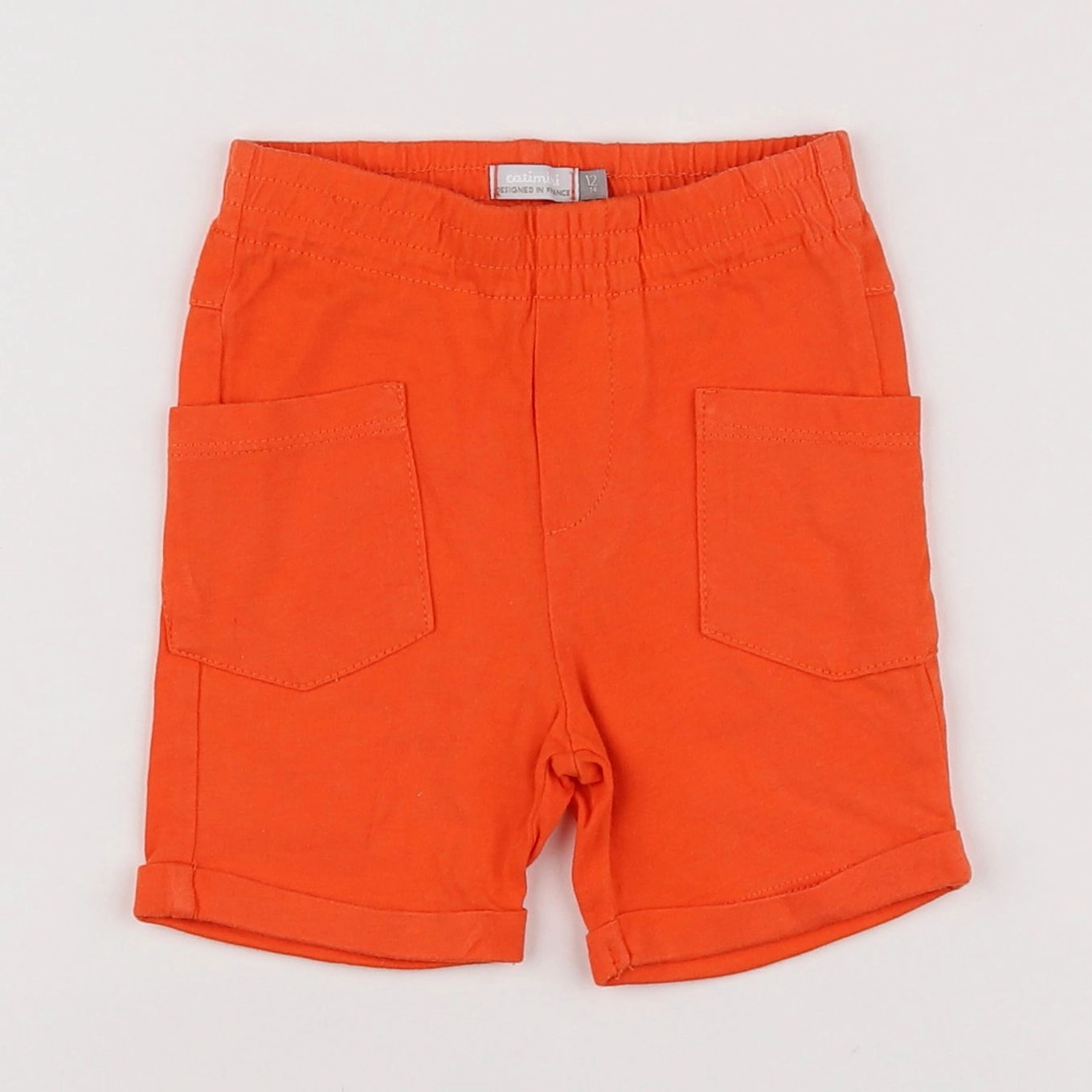 Catimini - short orange - 12 mois