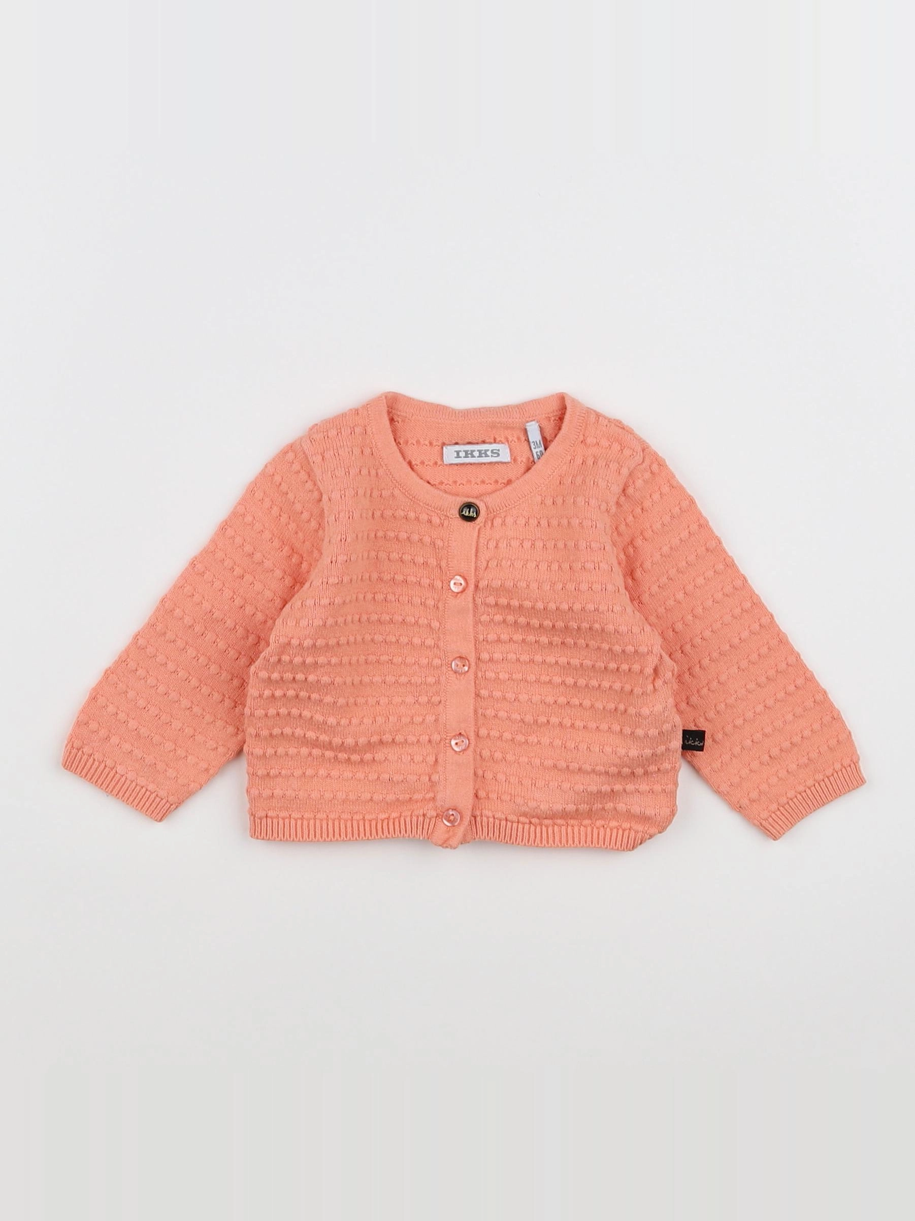 IKKS - gilet orange - 3 mois