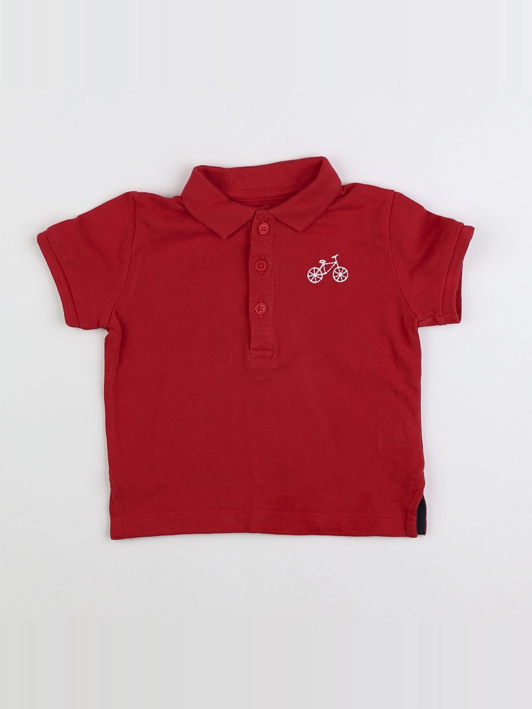 Boutchou - polo rouge - 12 mois