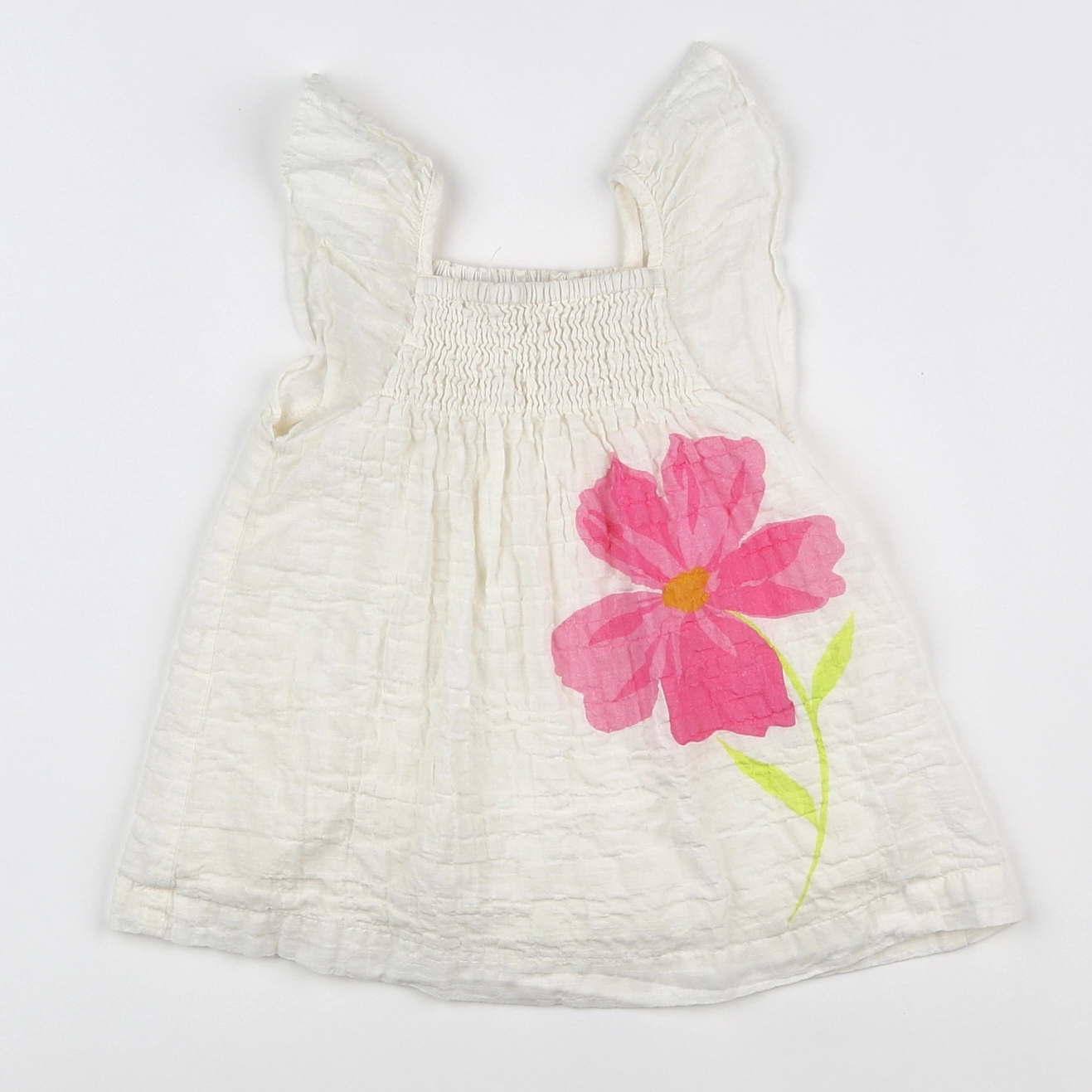 Zara - robe blanc - 9 mois