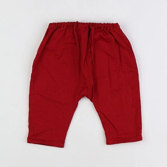 Boutchou - sarouel doublé rouge - 6 mois