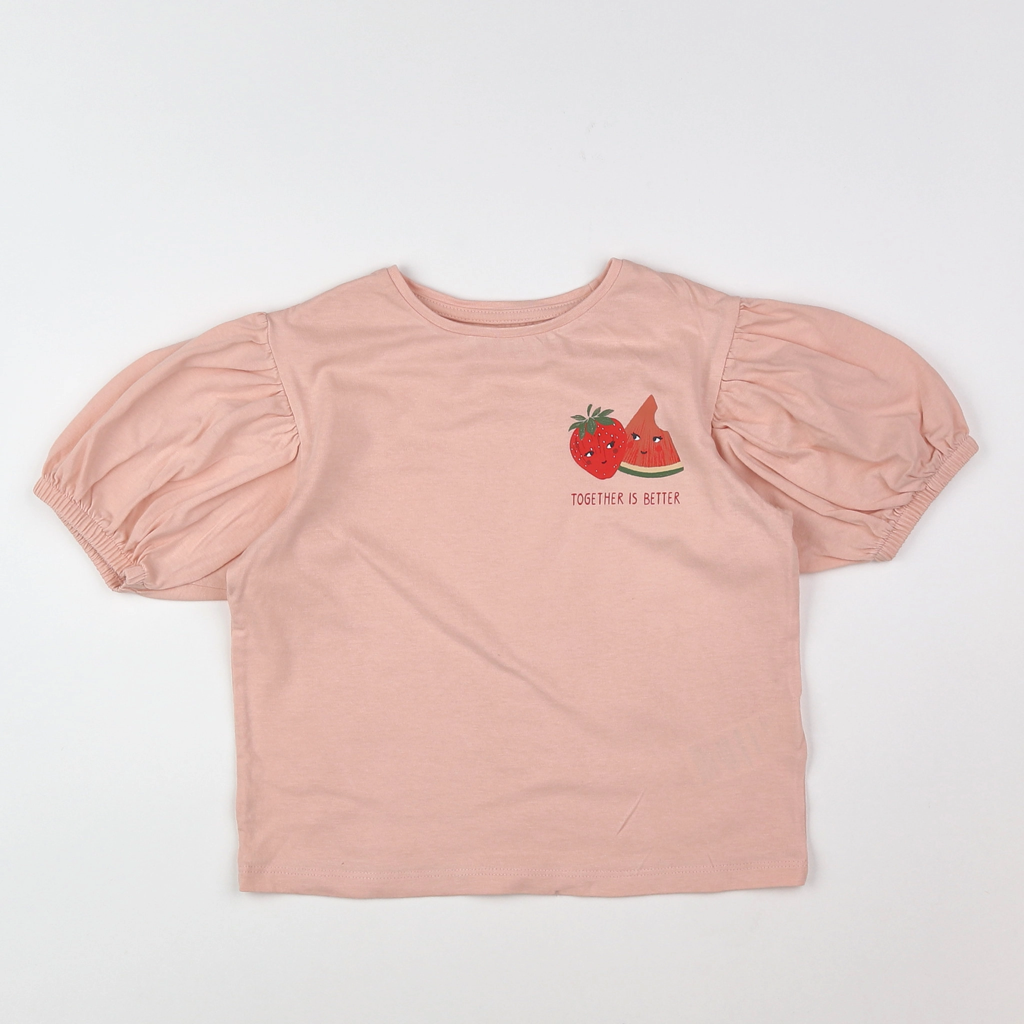 Vertbaudet - tee-shirt rose - 11 ans