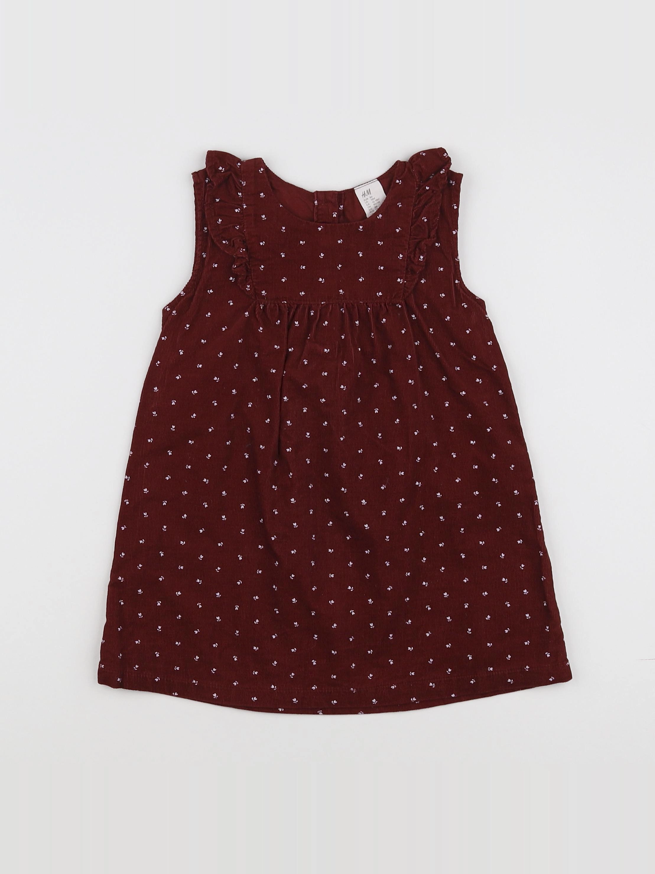 H&M - robe rouge - 12/18 mois
