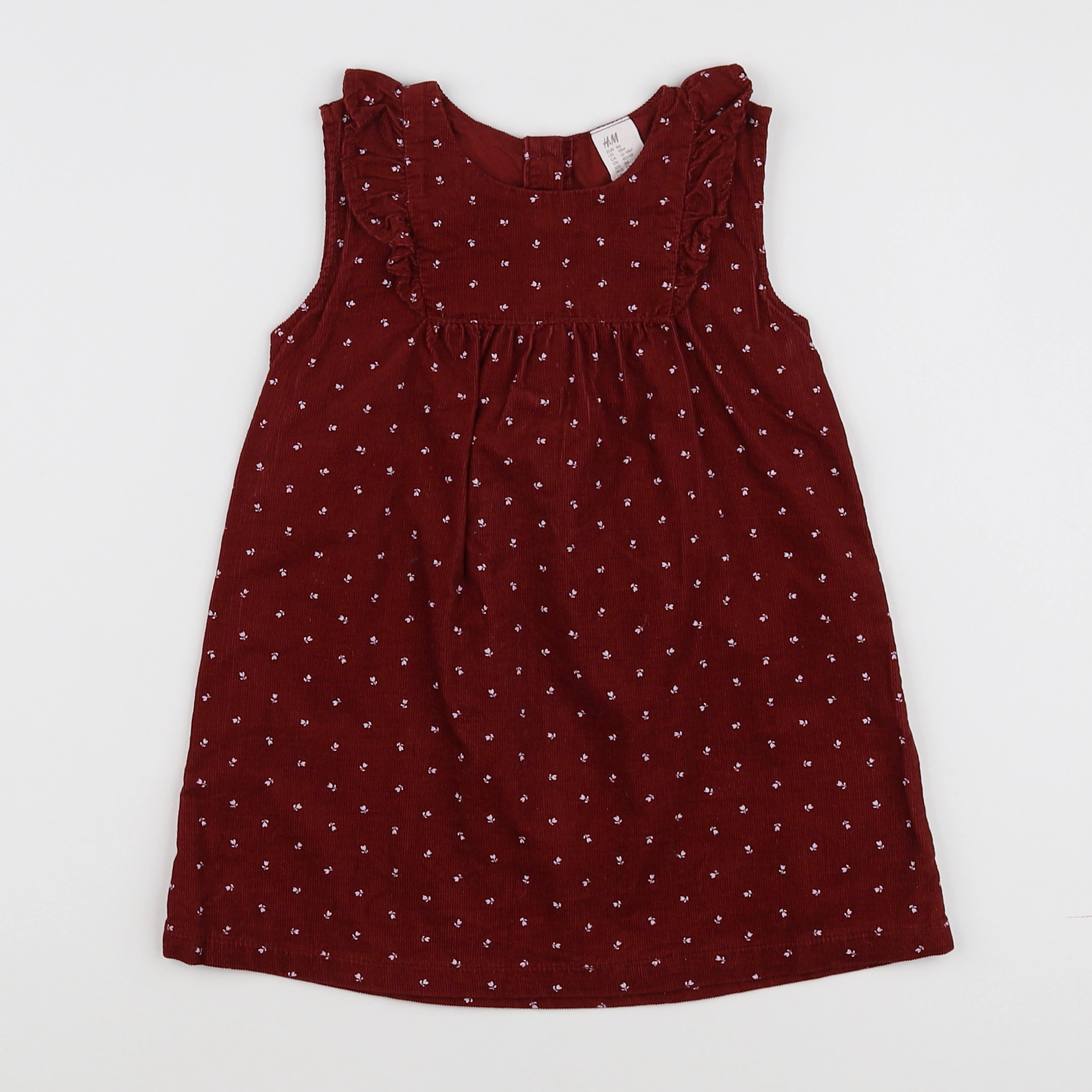 H&M - robe rouge - 12/18 mois