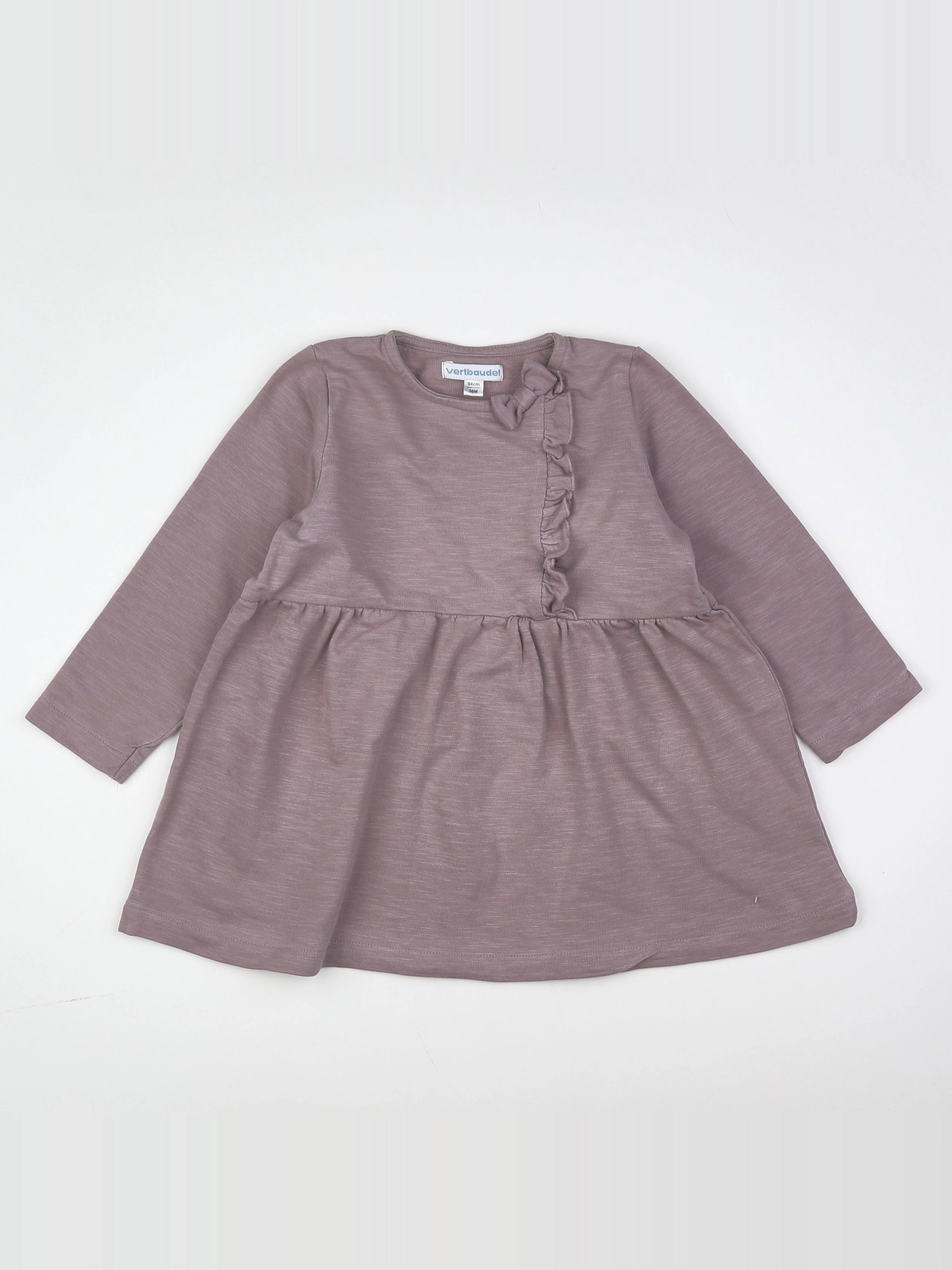 Vertbaudet - robe violet - 3 ans