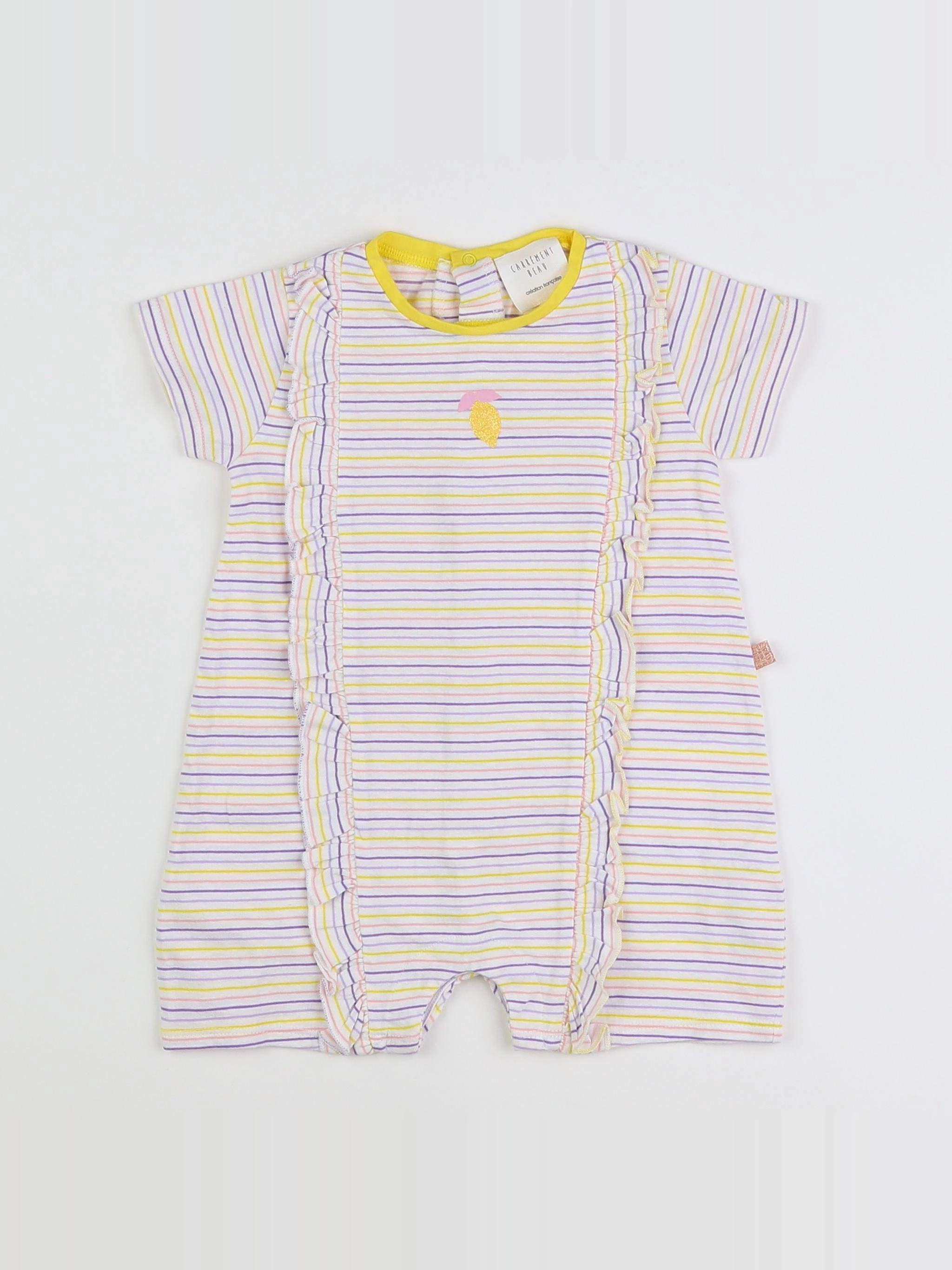 Carrément Beau - combinaison multicolore - 12 mois