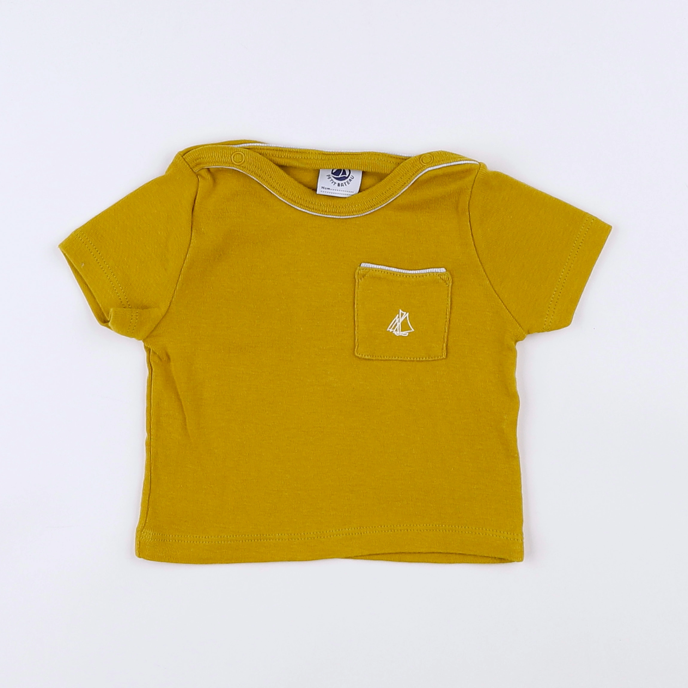 Petit Bateau - maillot de corps jaune - 3 mois