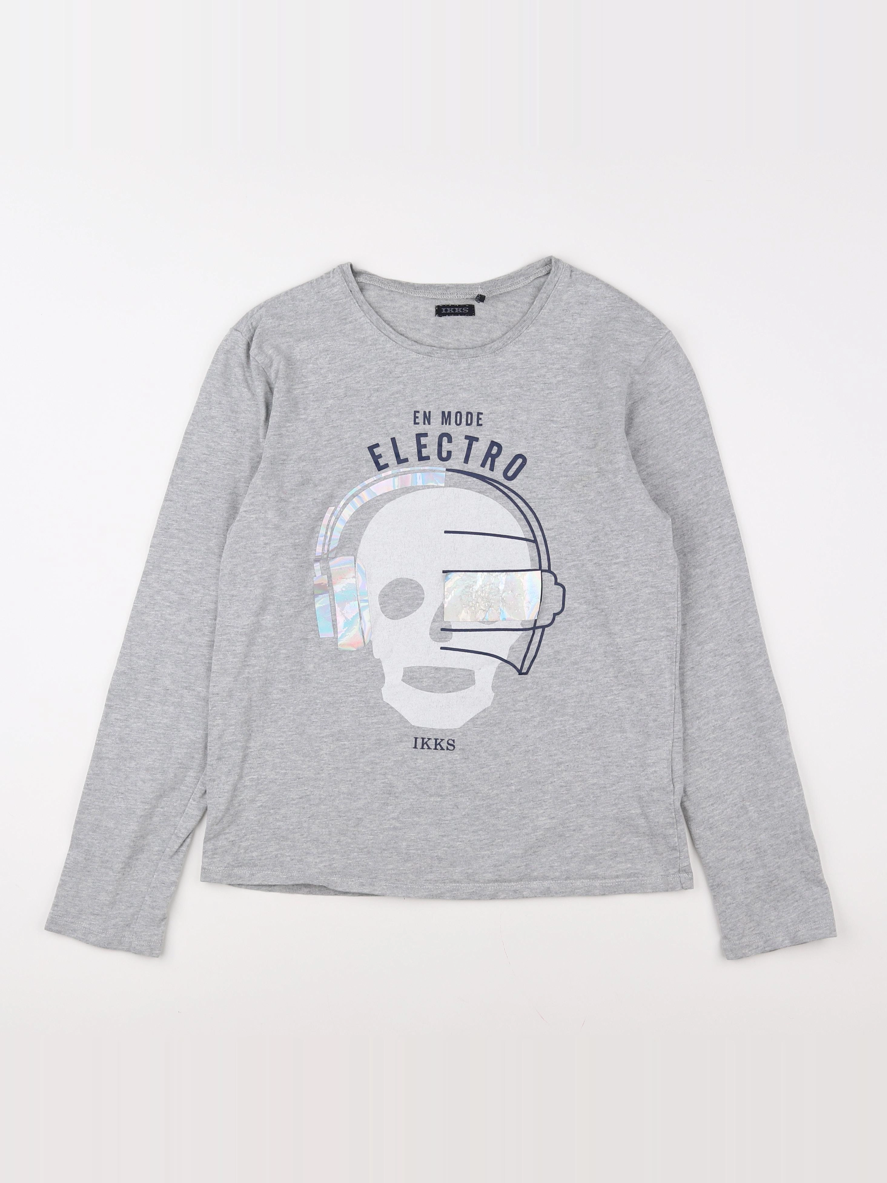 IKKS - tee-shirt gris - 12 ans