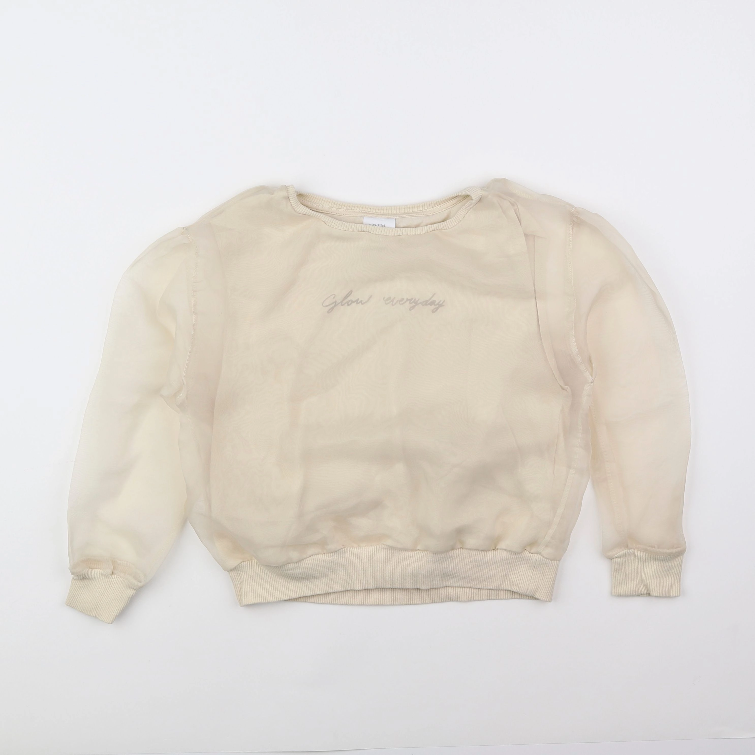 Zara - sweat beige - 8 ans