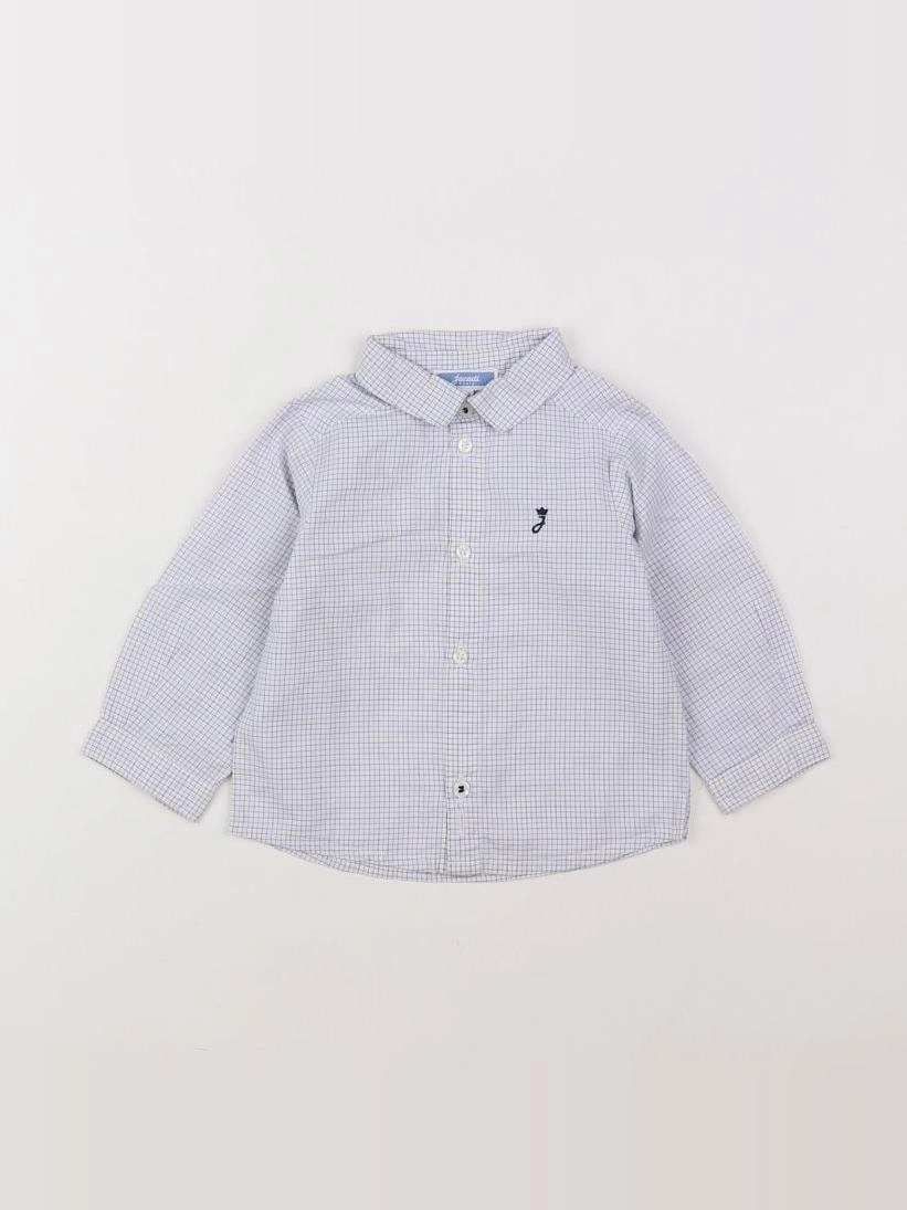 Jacadi - chemise bleu, blanc - 12 mois