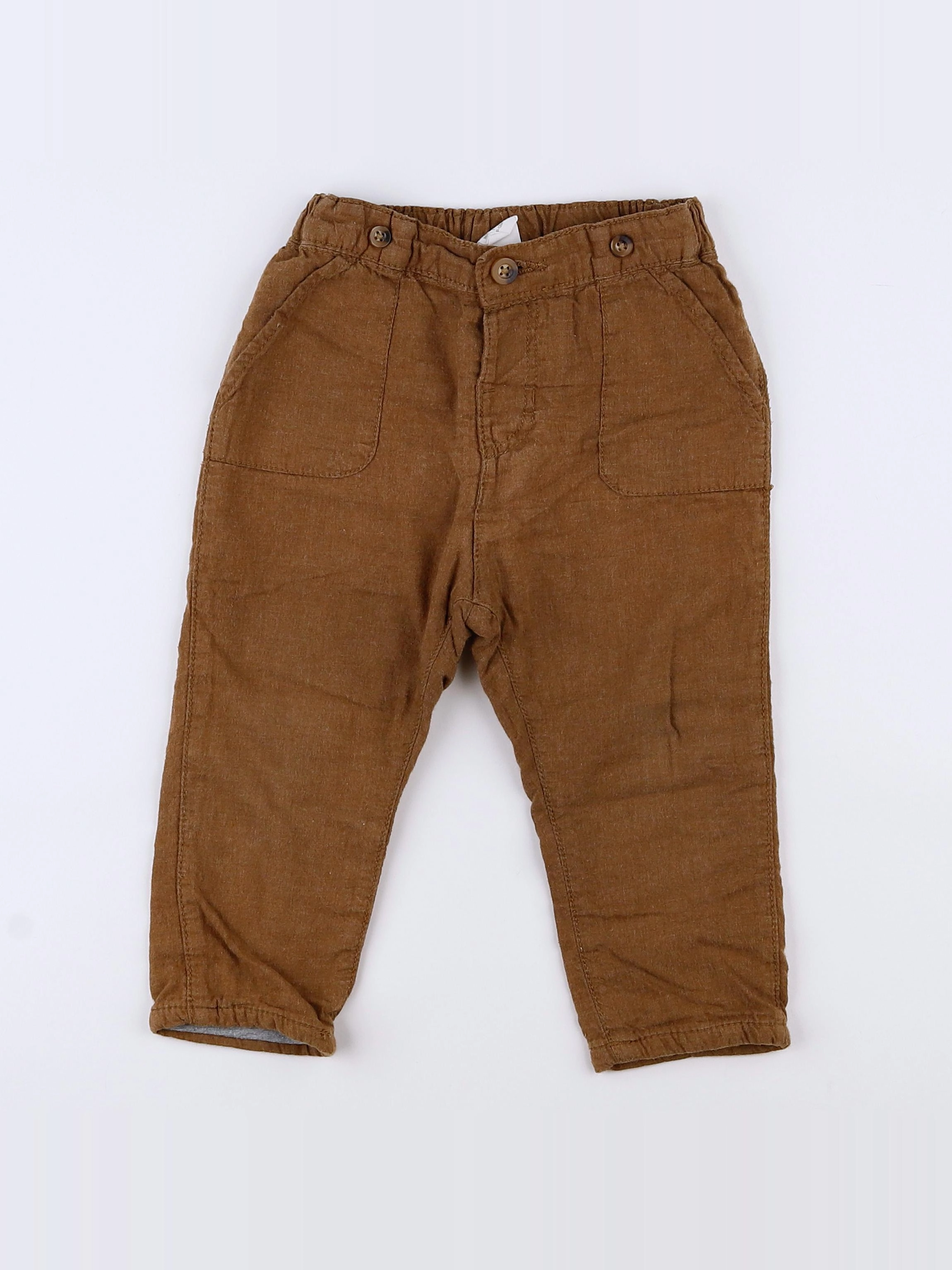 H&M - pantalon marron - 9/12 mois