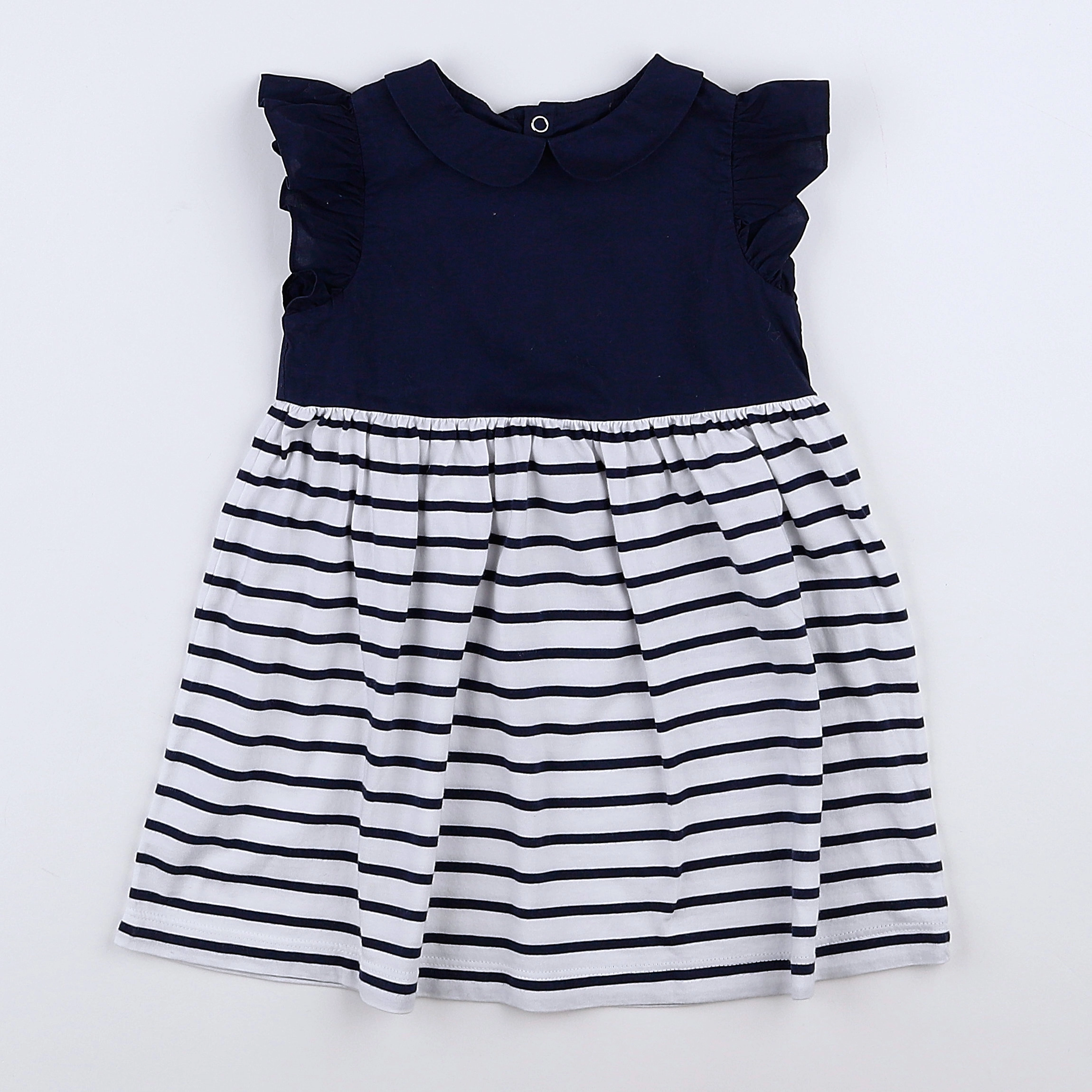 Jacadi - robe bleu, blanc - 18 mois