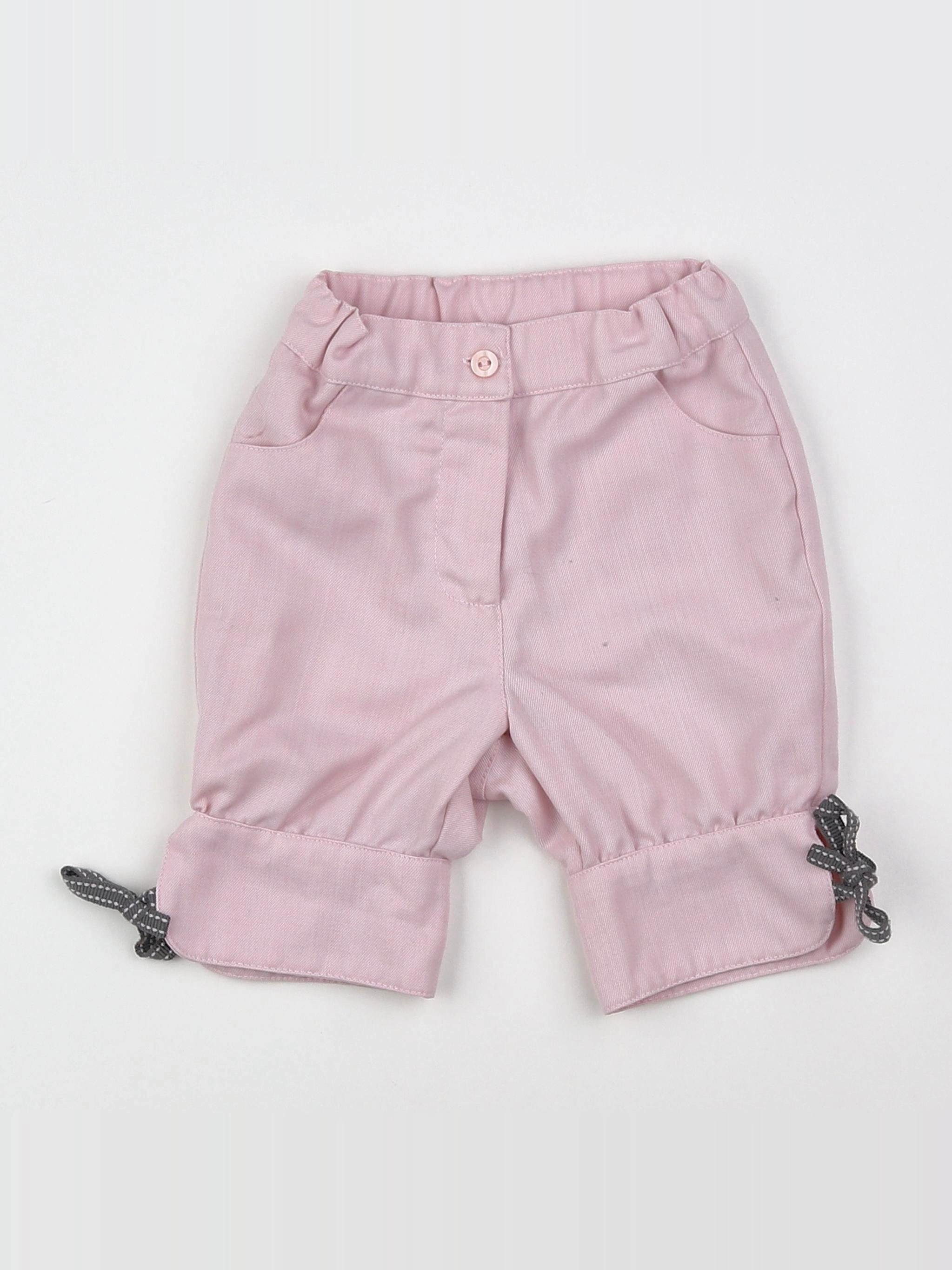 Jacadi - pantacourt rose - 6 mois