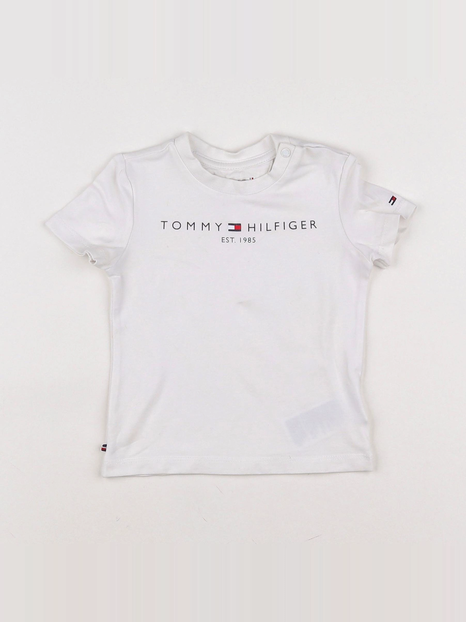 Tommy Hilfiger - tee-shirt blanc - 6/9 mois