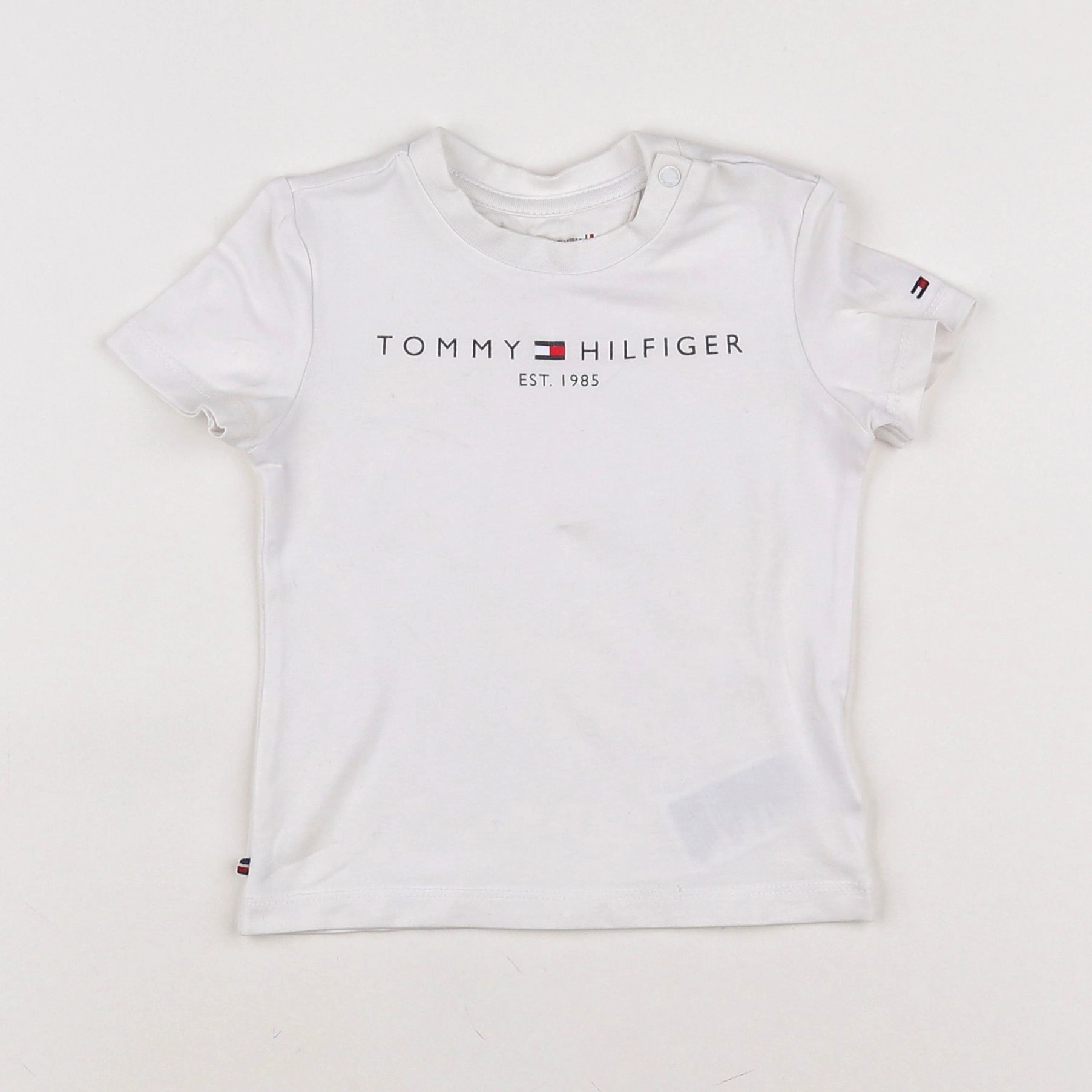 Tommy Hilfiger - tee-shirt blanc - 6/9 mois