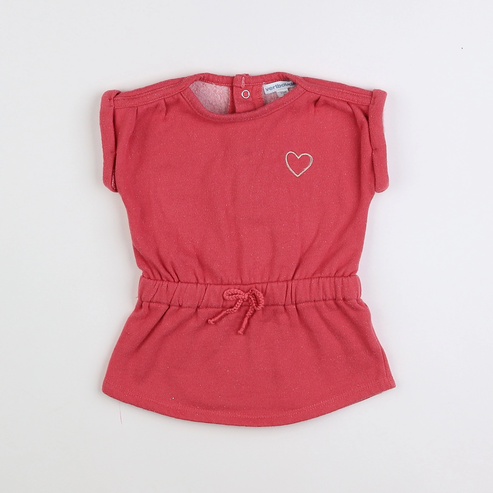 Vertbaudet - robe rouge - 9 mois