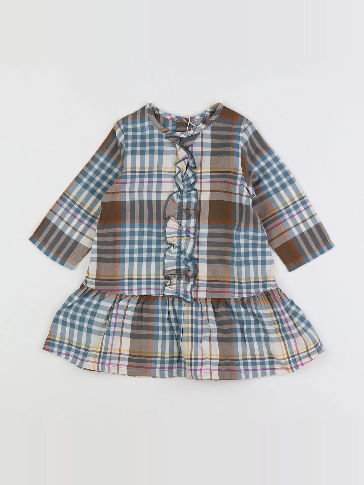 Petit Bateau - robe bleu (état neuf) - 6 mois