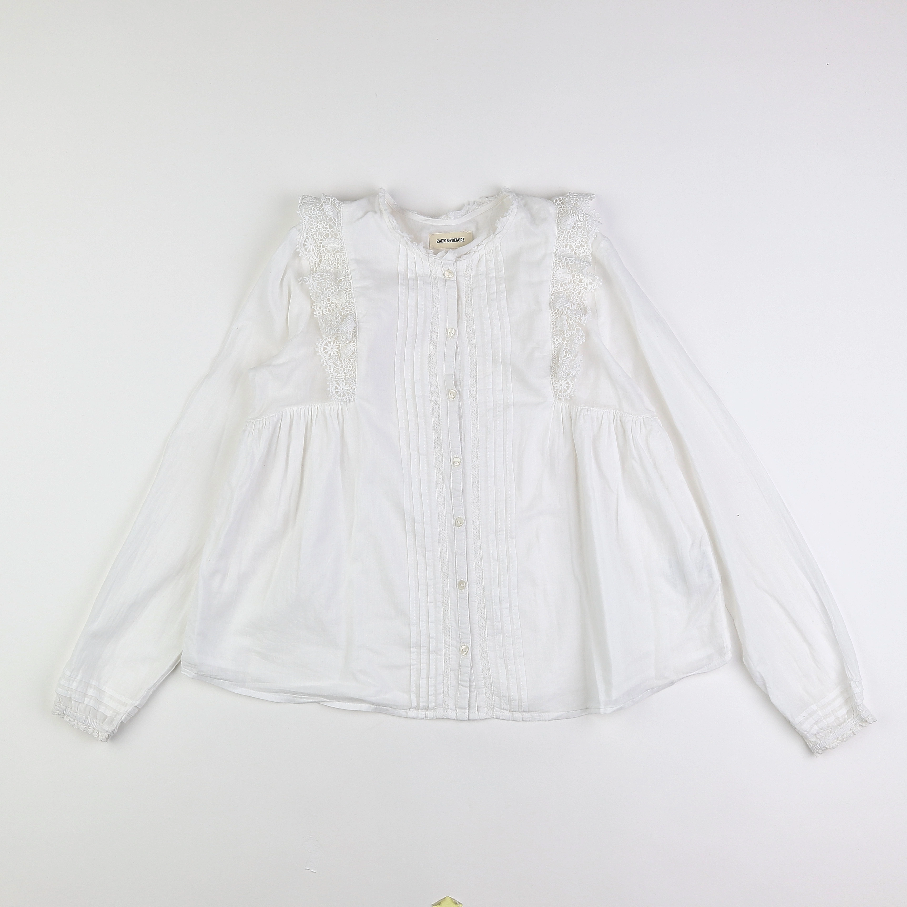 Zadig & Voltaire - blouse blanc - 12 ans