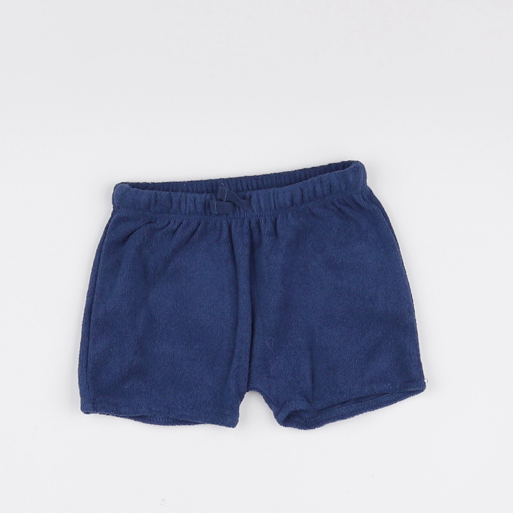 Boutchou - short bleu - 6 mois