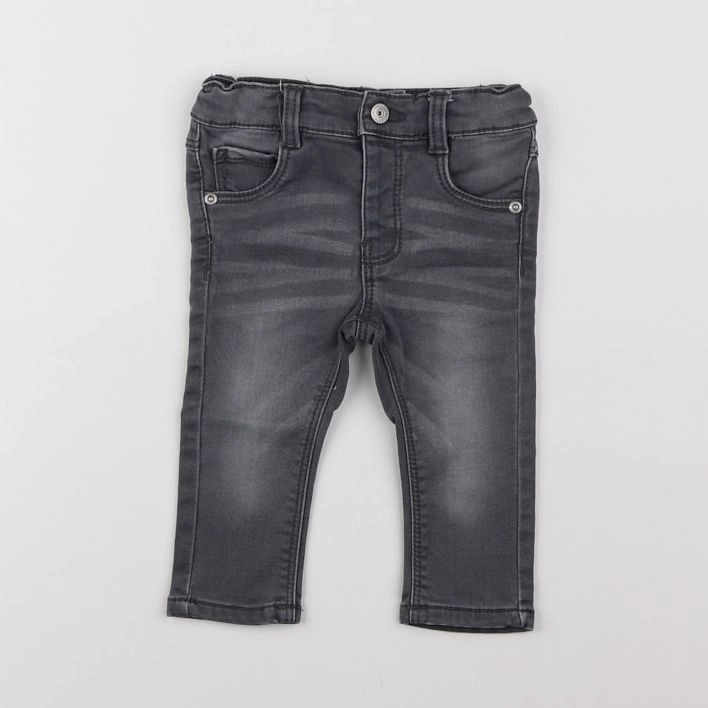 Vertbaudet - jean gris - 9 mois