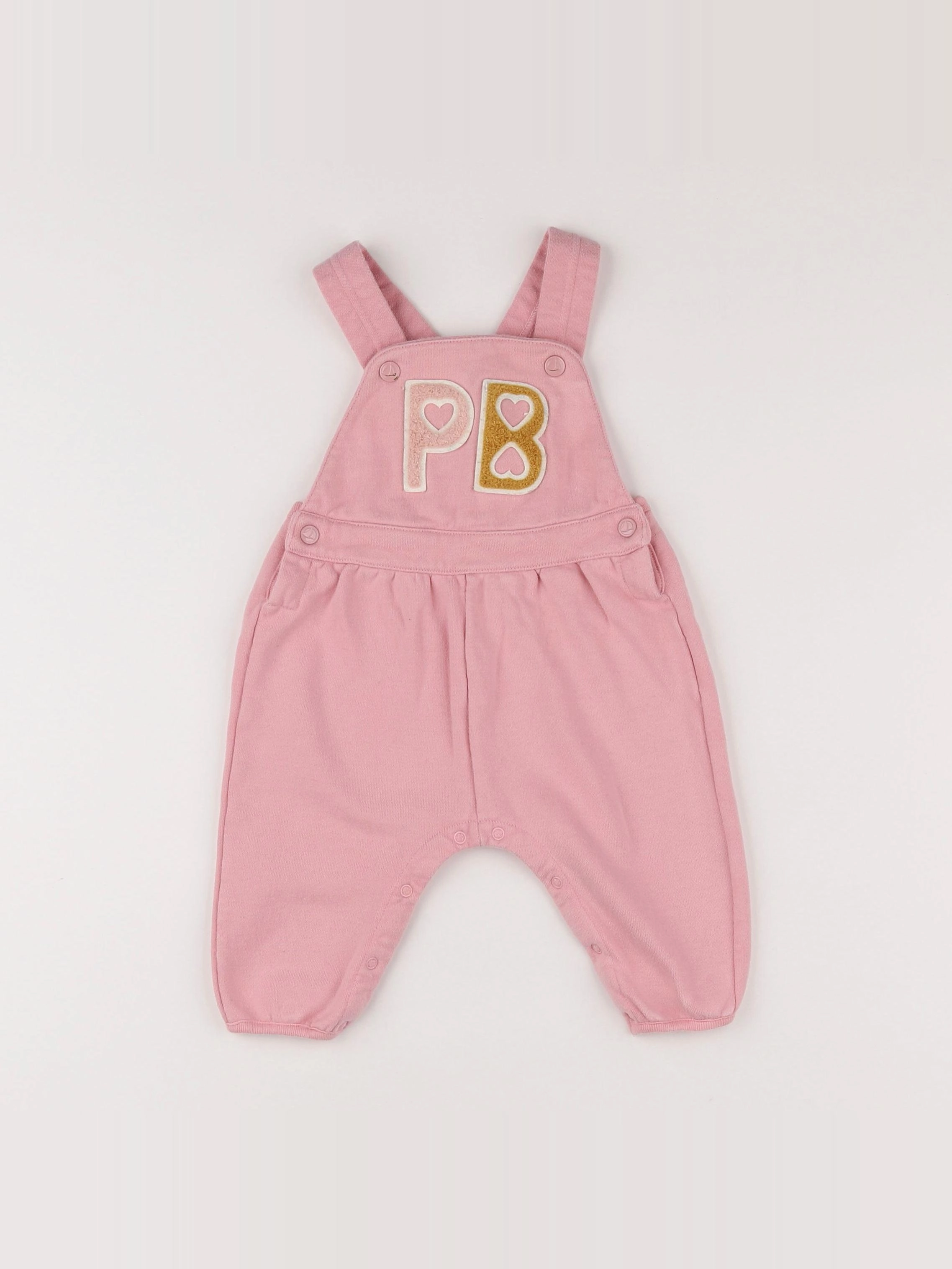 Petit Bateau - salopette rose - 6 mois