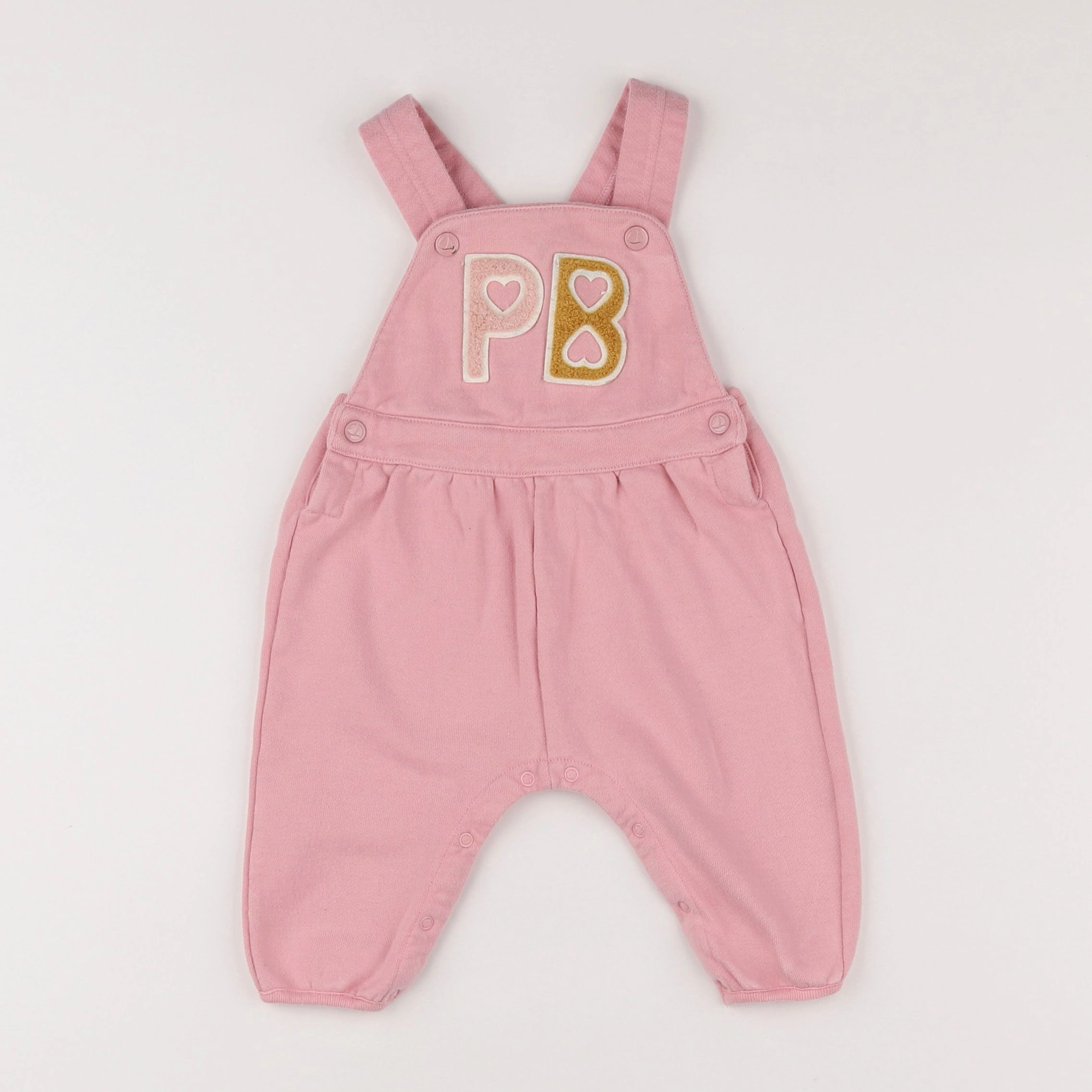 Petit Bateau - salopette rose - 6 mois