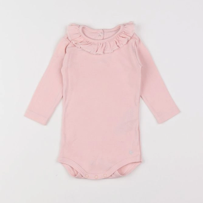 Petit Bateau - body vetement rose - 3 mois