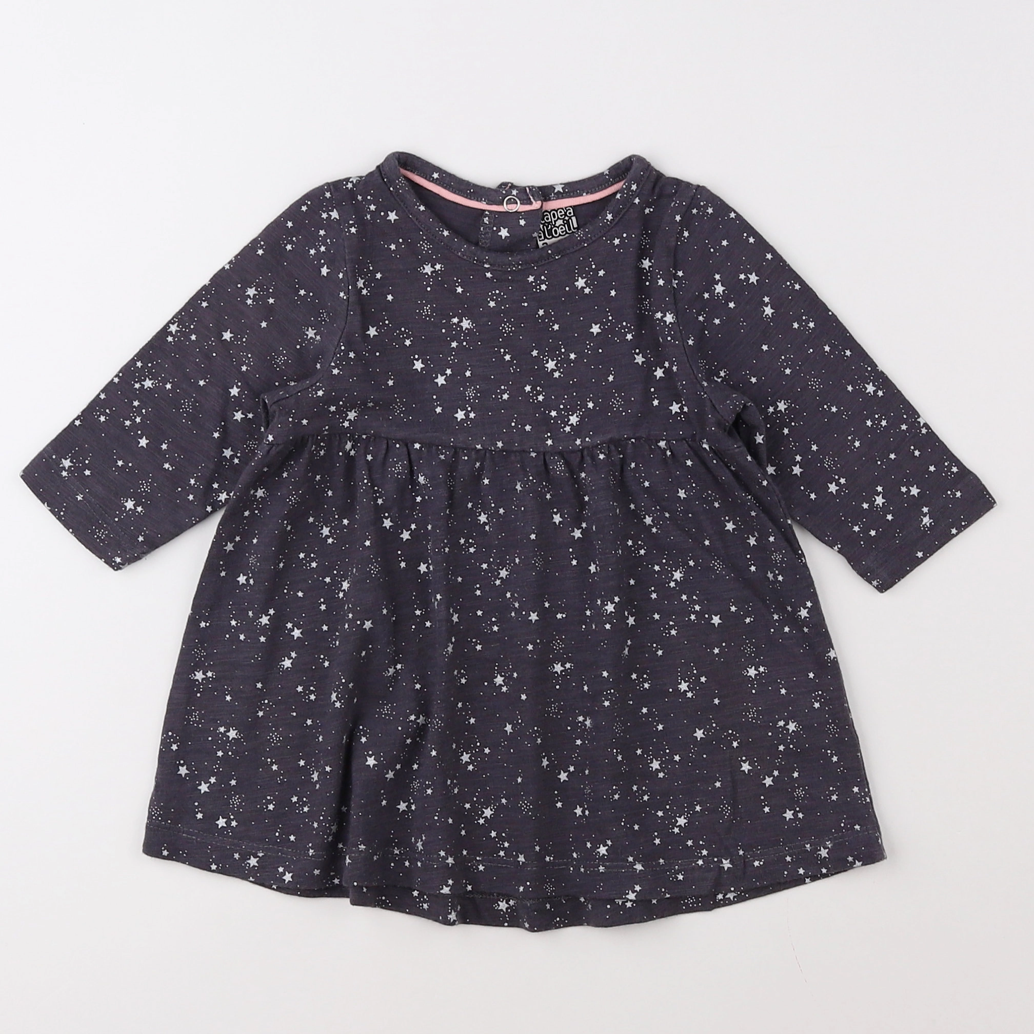 Tape à l'oeil - robe gris - 3 mois
