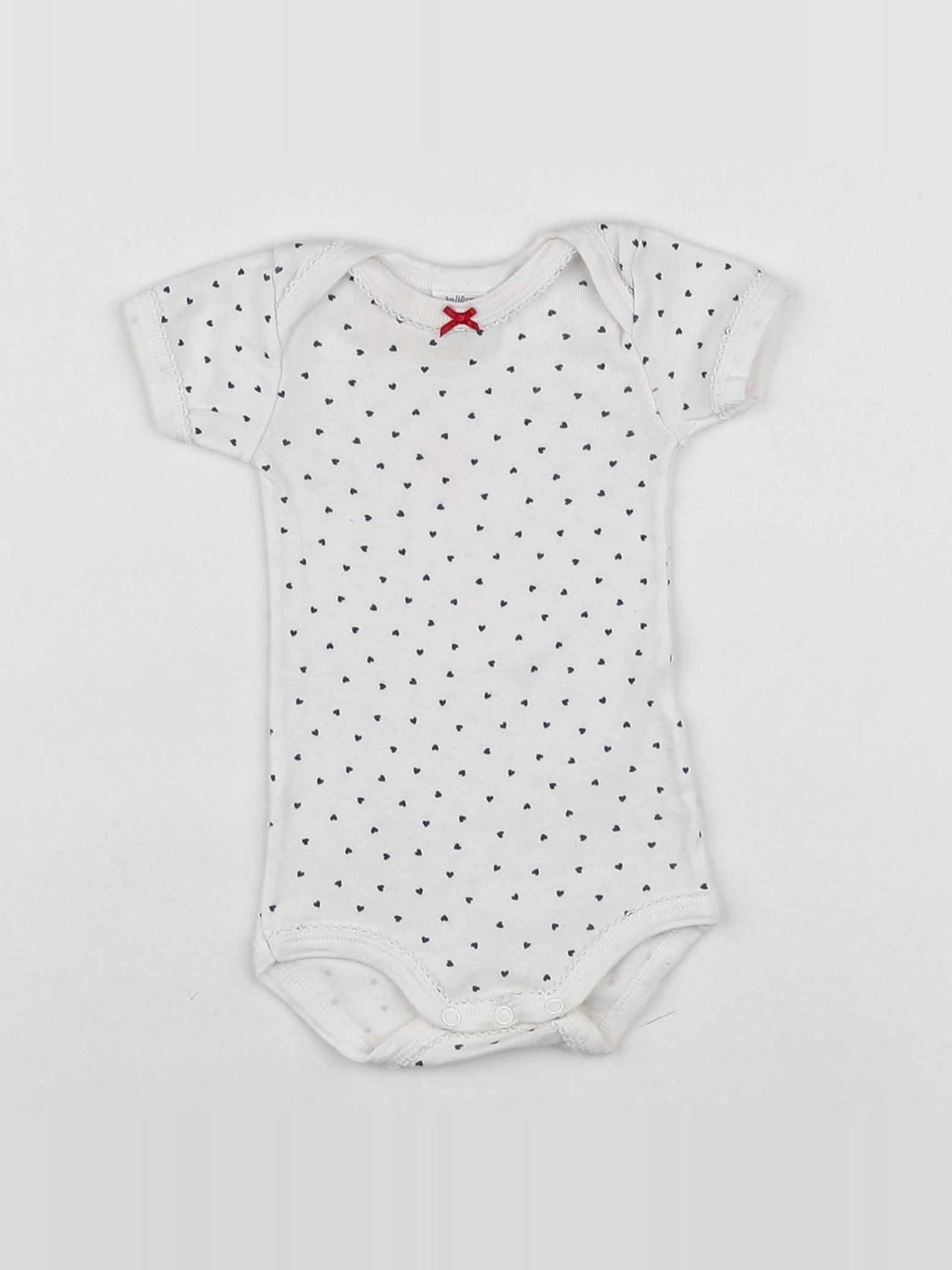 Petit Bateau - body blanc - 3 mois