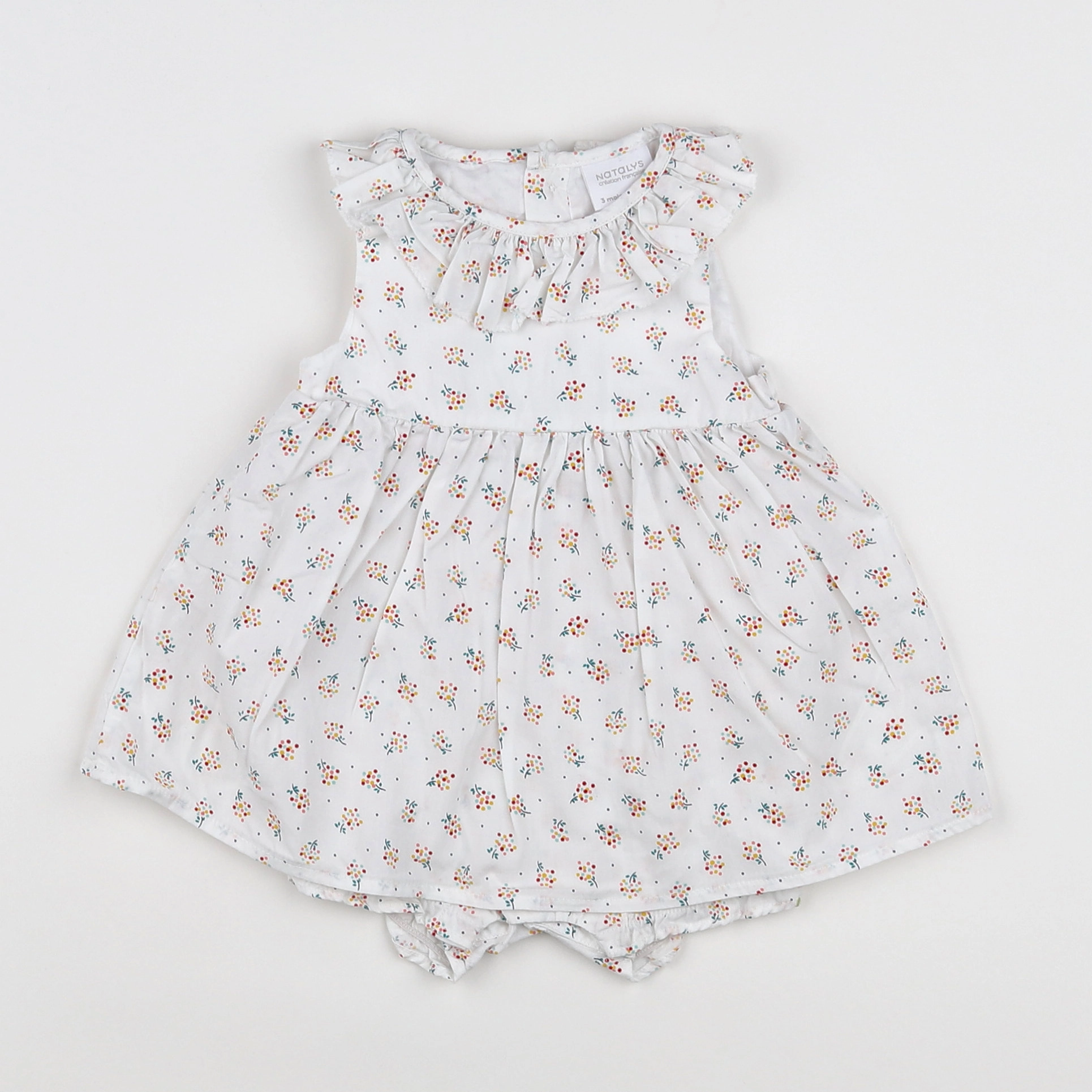 Natalys - robe blanc - 3 mois