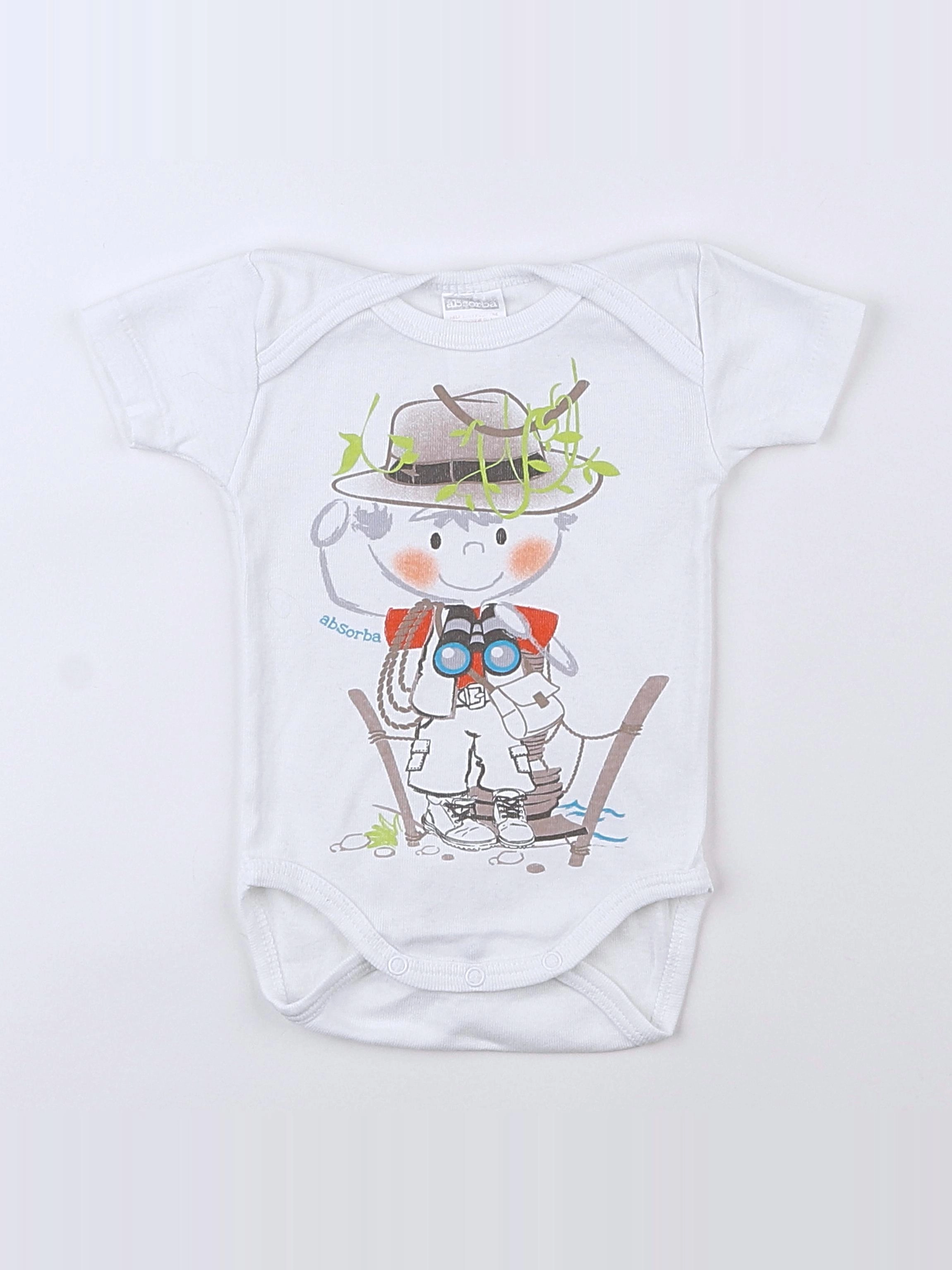 Absorba - body blanc - 3 mois