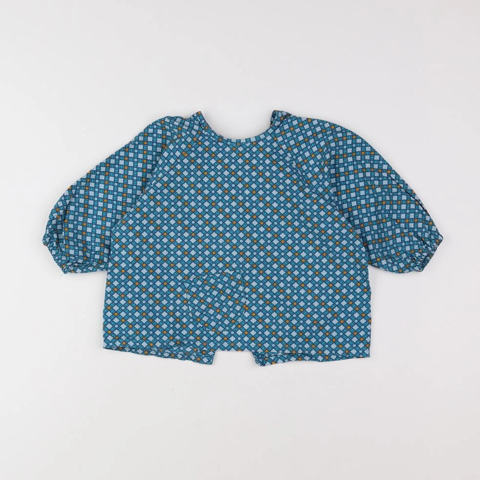 Petit Pan - blouse bleu - 12/18 mois