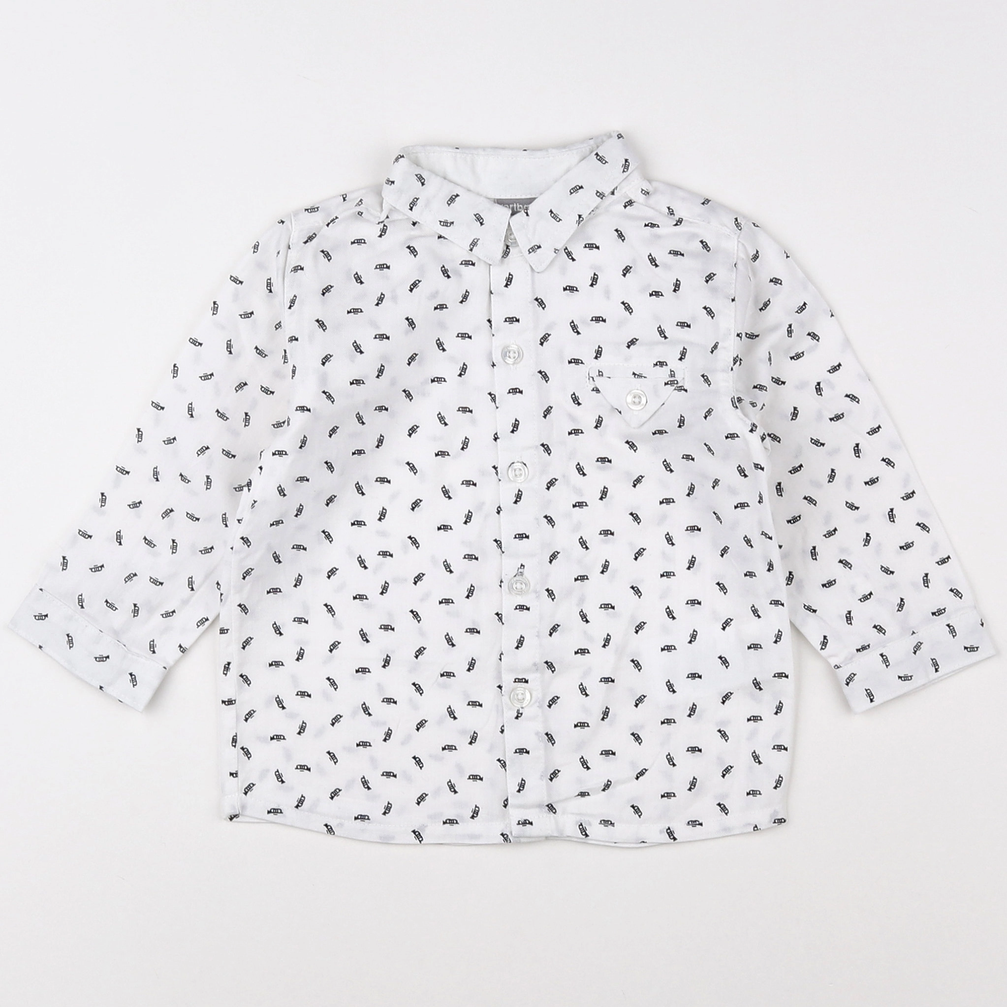 Vertbaudet - chemise blanc - 12 mois