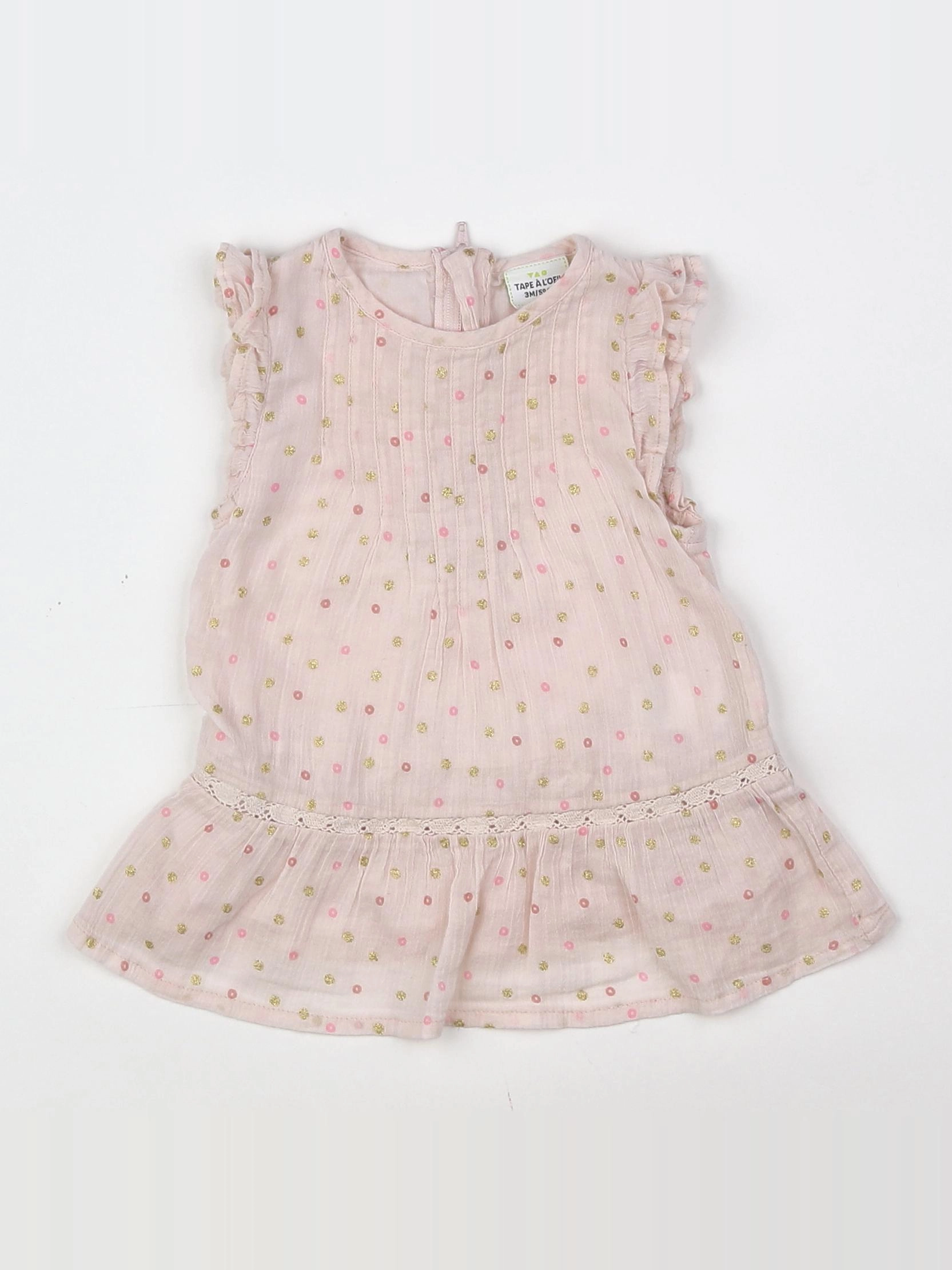 Tape à l'oeil - robe rose - 3 mois