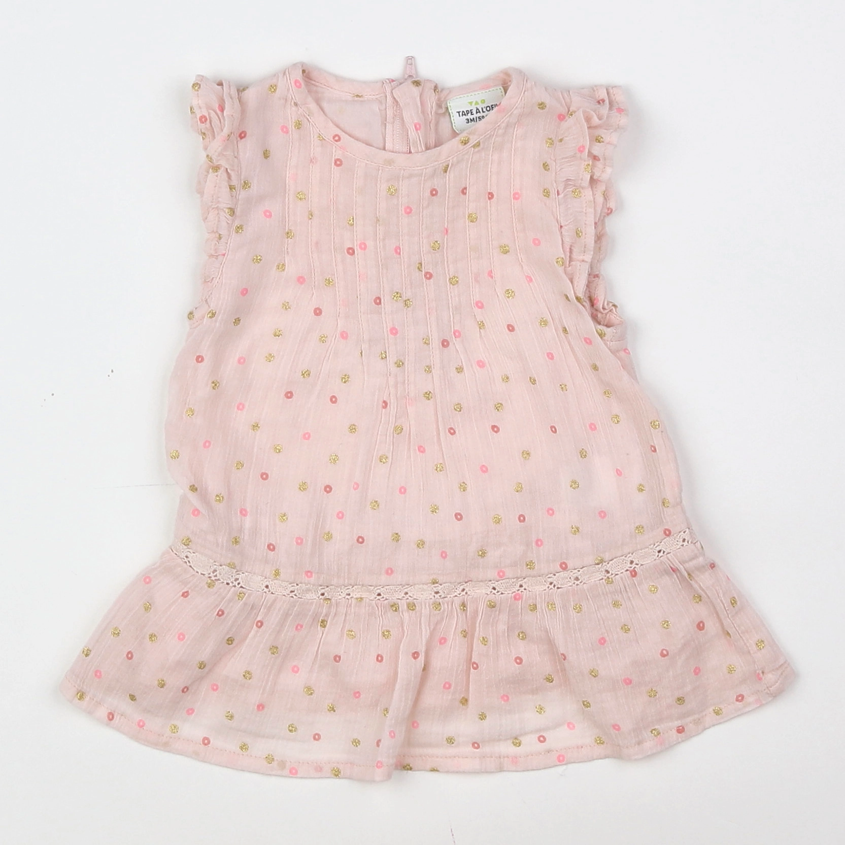 Tape à l'oeil - robe rose - 3 mois