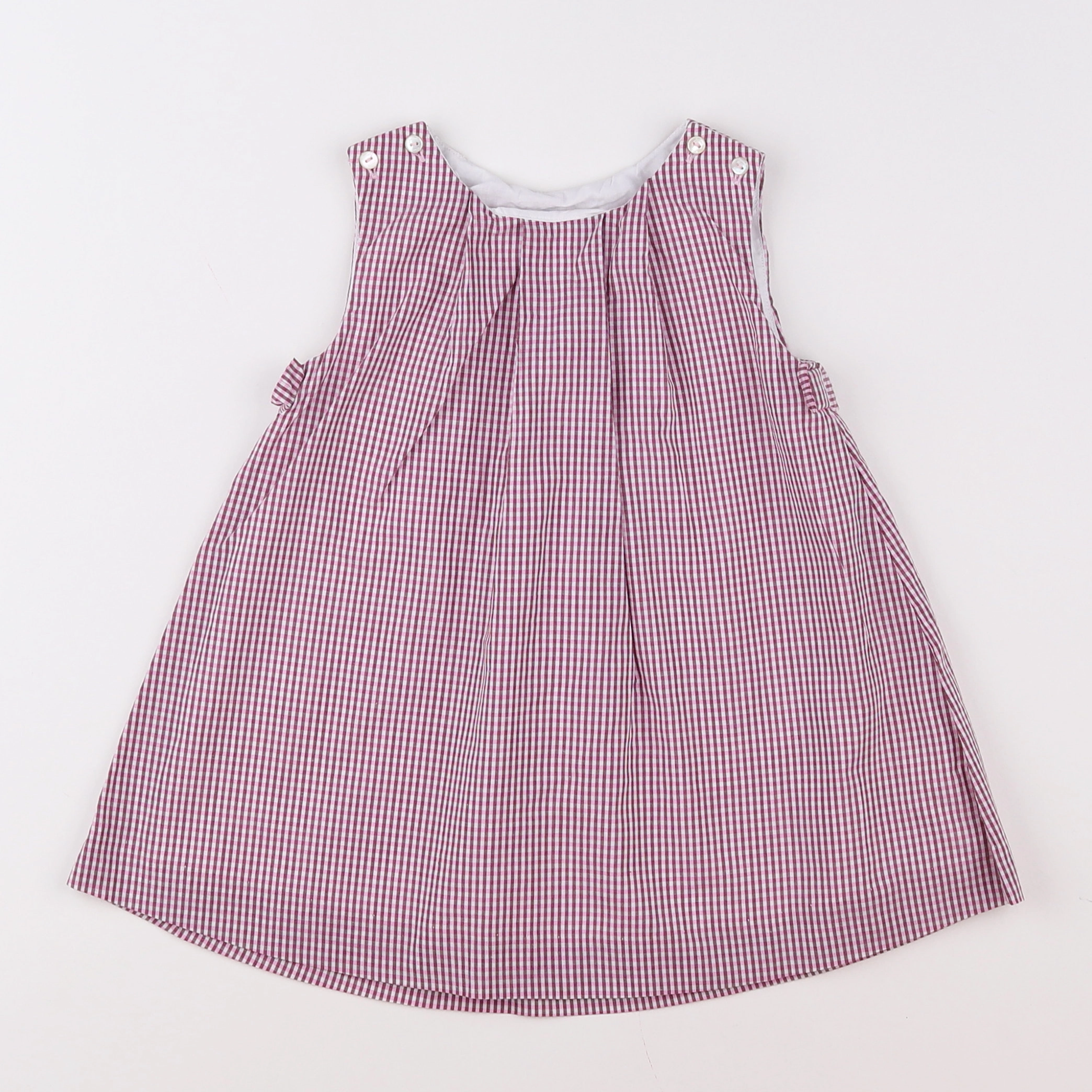 Jacadi - robe blanc, rose - 12 mois