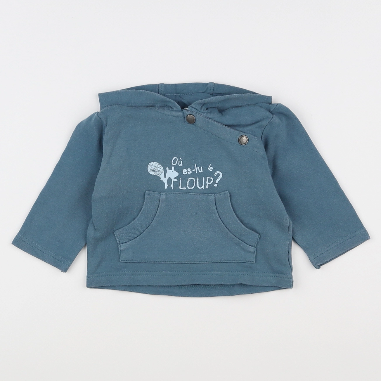 Vertbaudet - sweat bleu - 6 mois