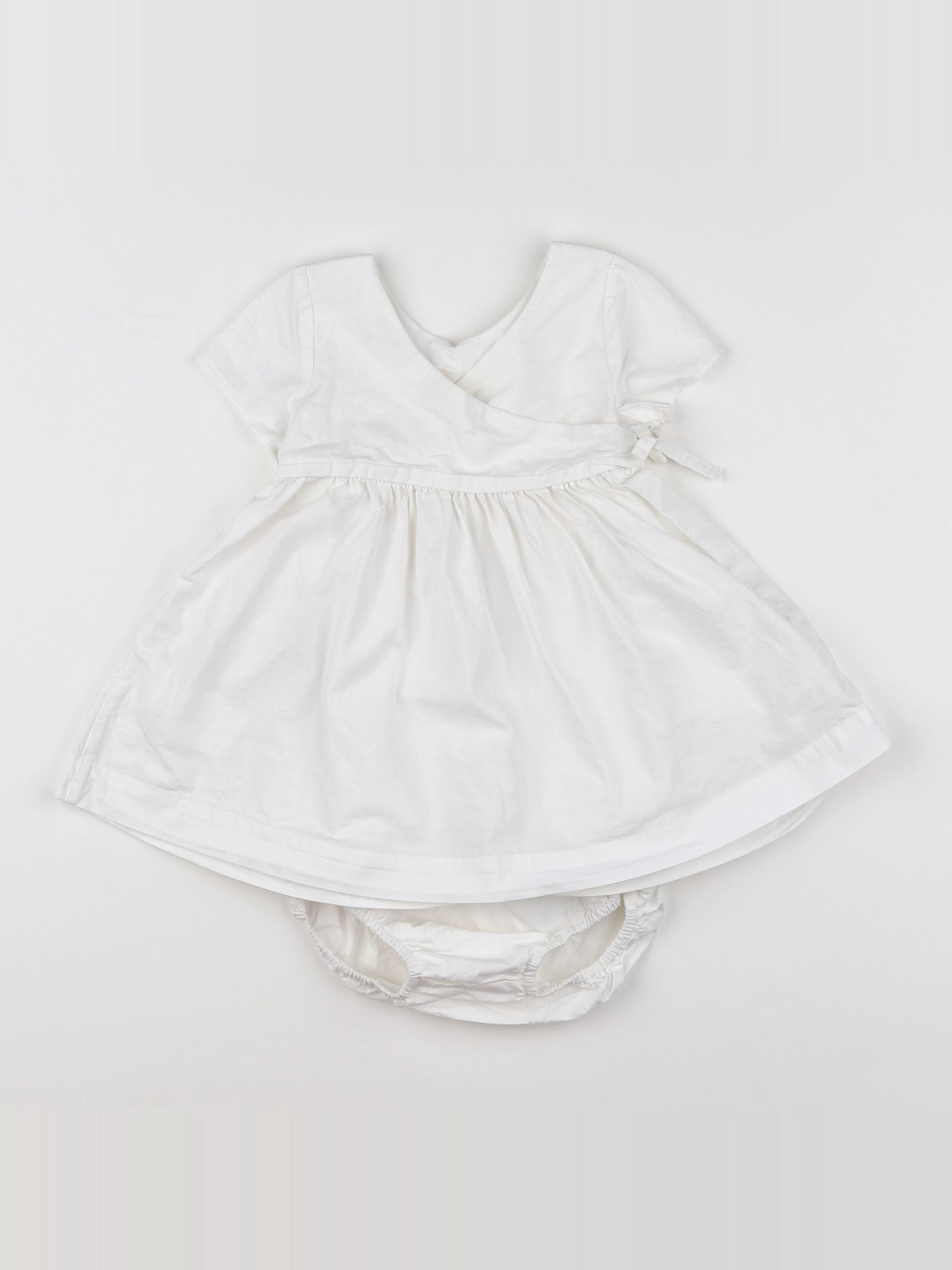 Absorba - robe blanc - 9 mois
