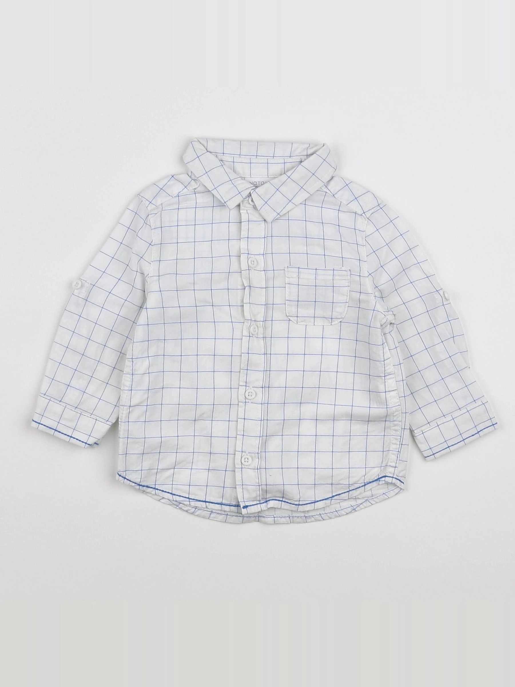 Natalys - chemise blanc - 6 mois