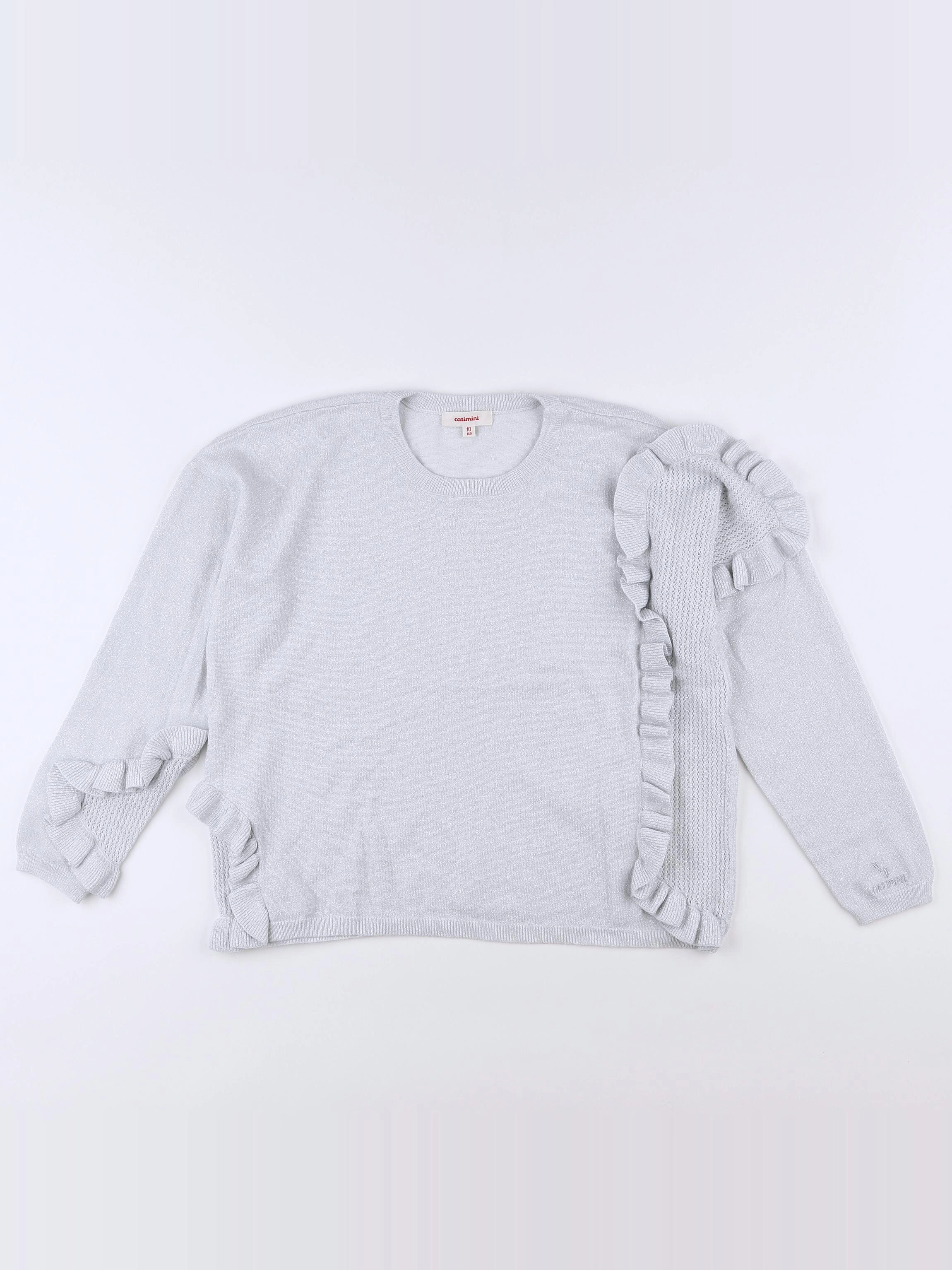 Catimini - pull argent - 10 ans