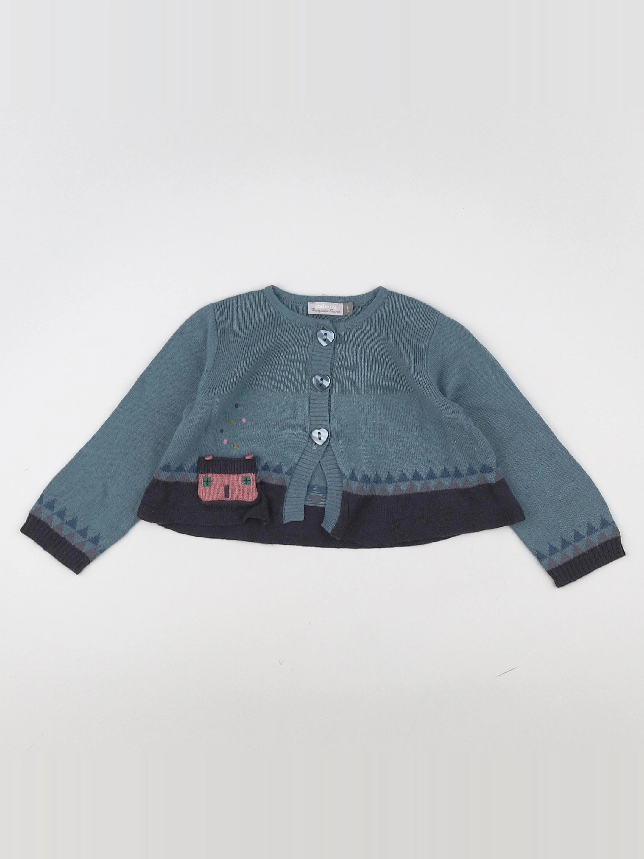 Catimini - gilet vert - 6 mois