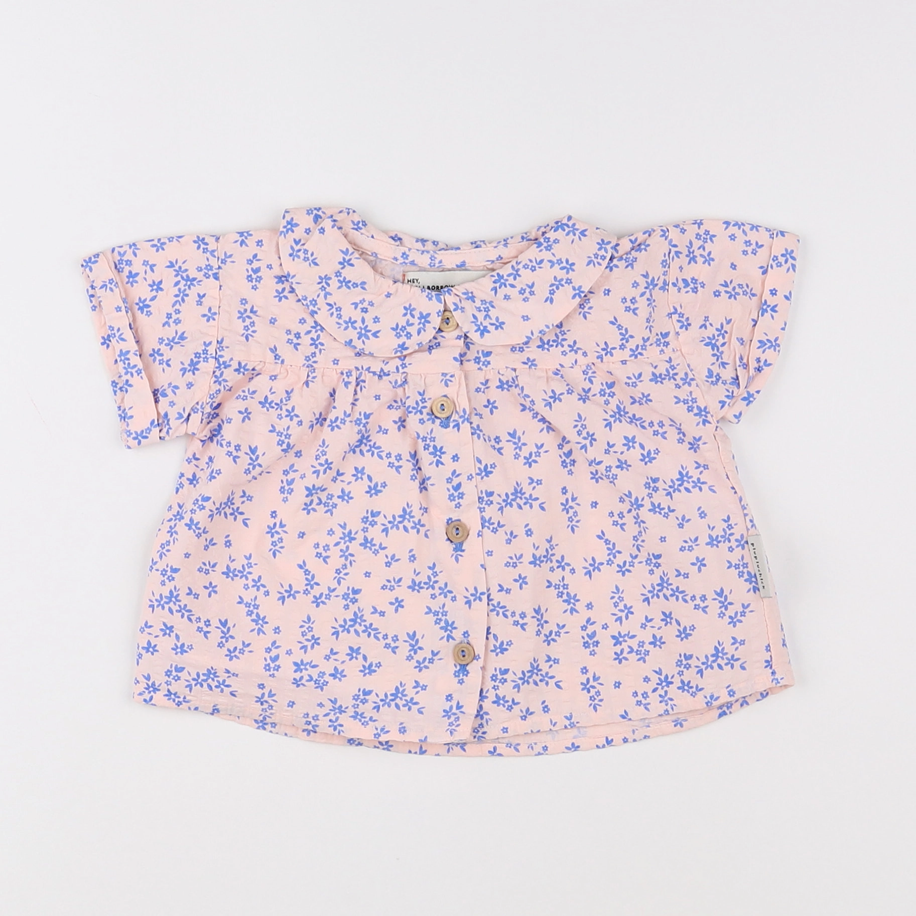 Piupiuchick - blouse rose - 3 mois