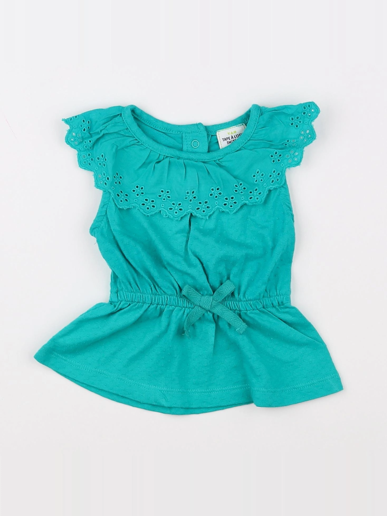 Tape à l'oeil - robe vert - 3 mois